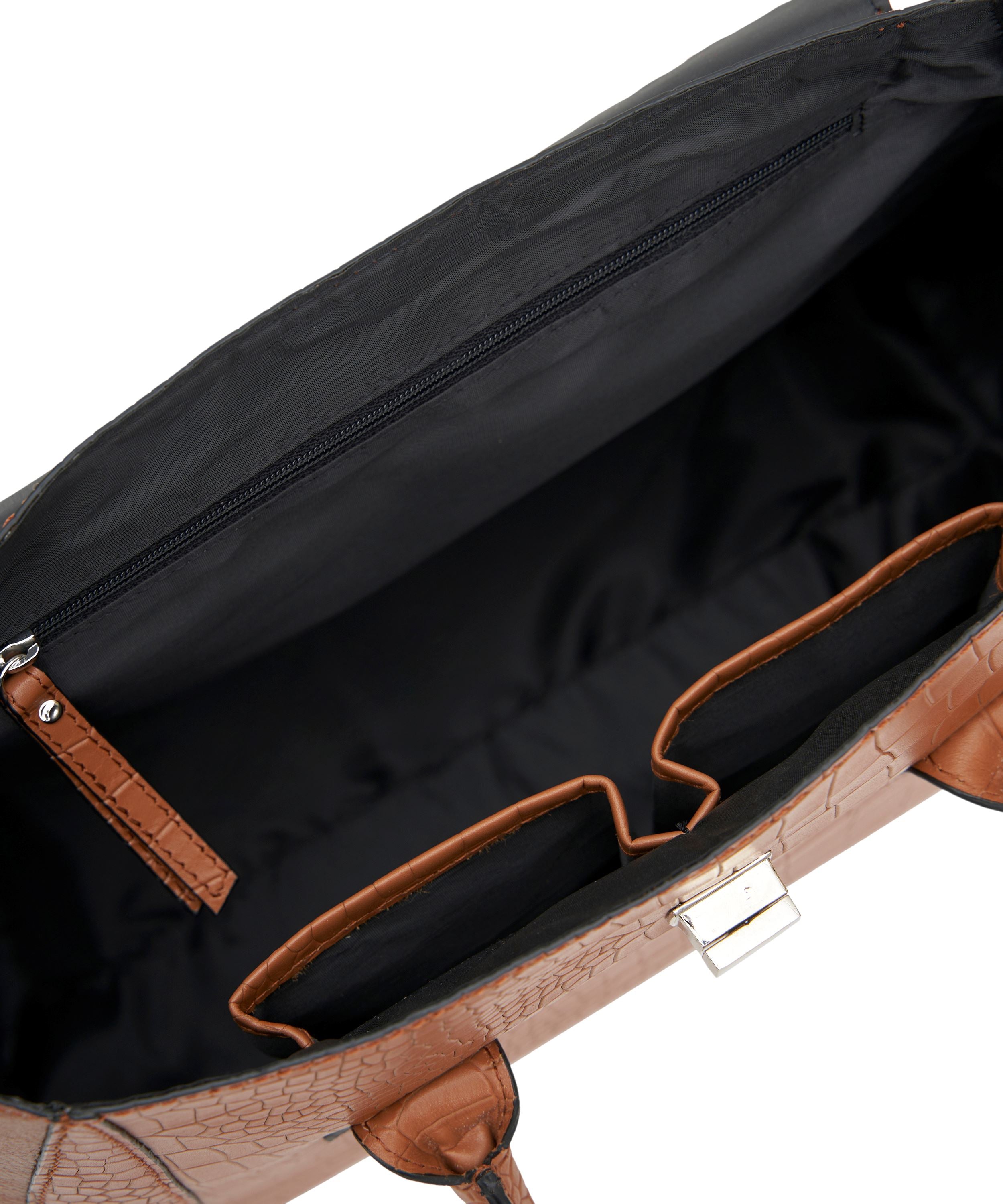 Mistry Satchel in Brown Croc
