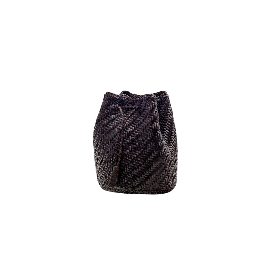Mini Basket Bag with Sling in Cedar