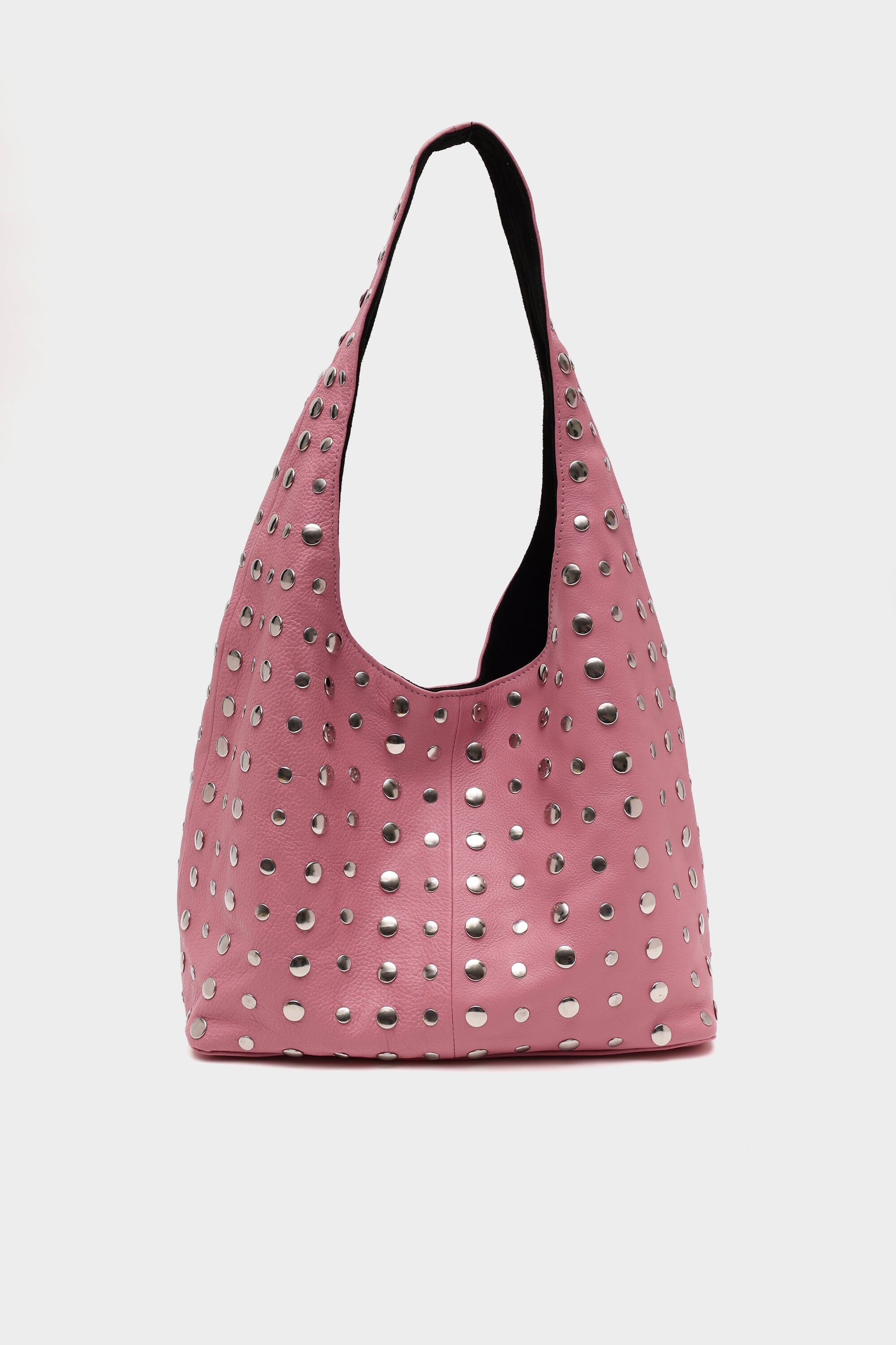 Icon Studded Large in Blush Pink Leather