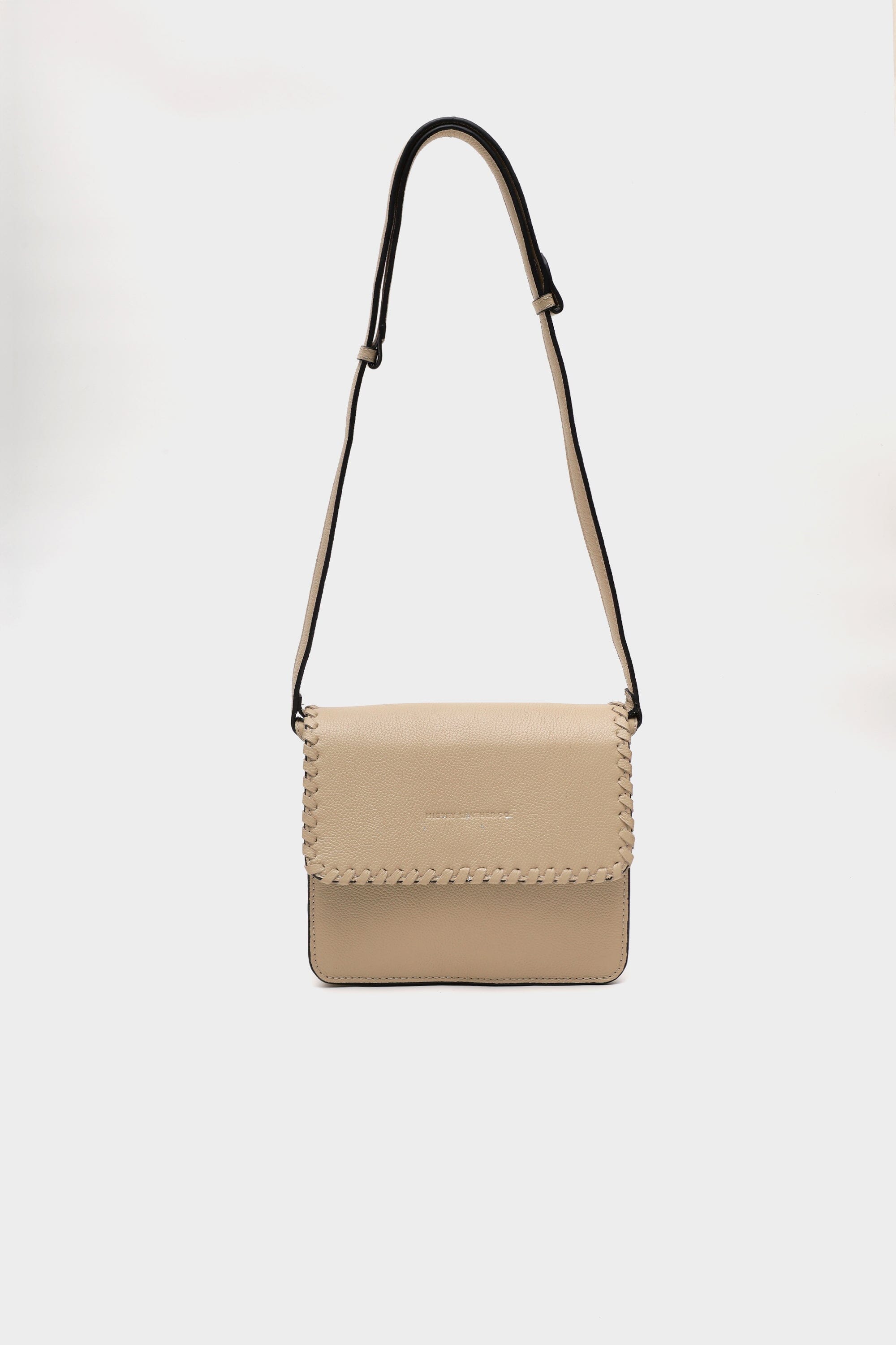 Classic Flap Bag in Off-White Whipstitch