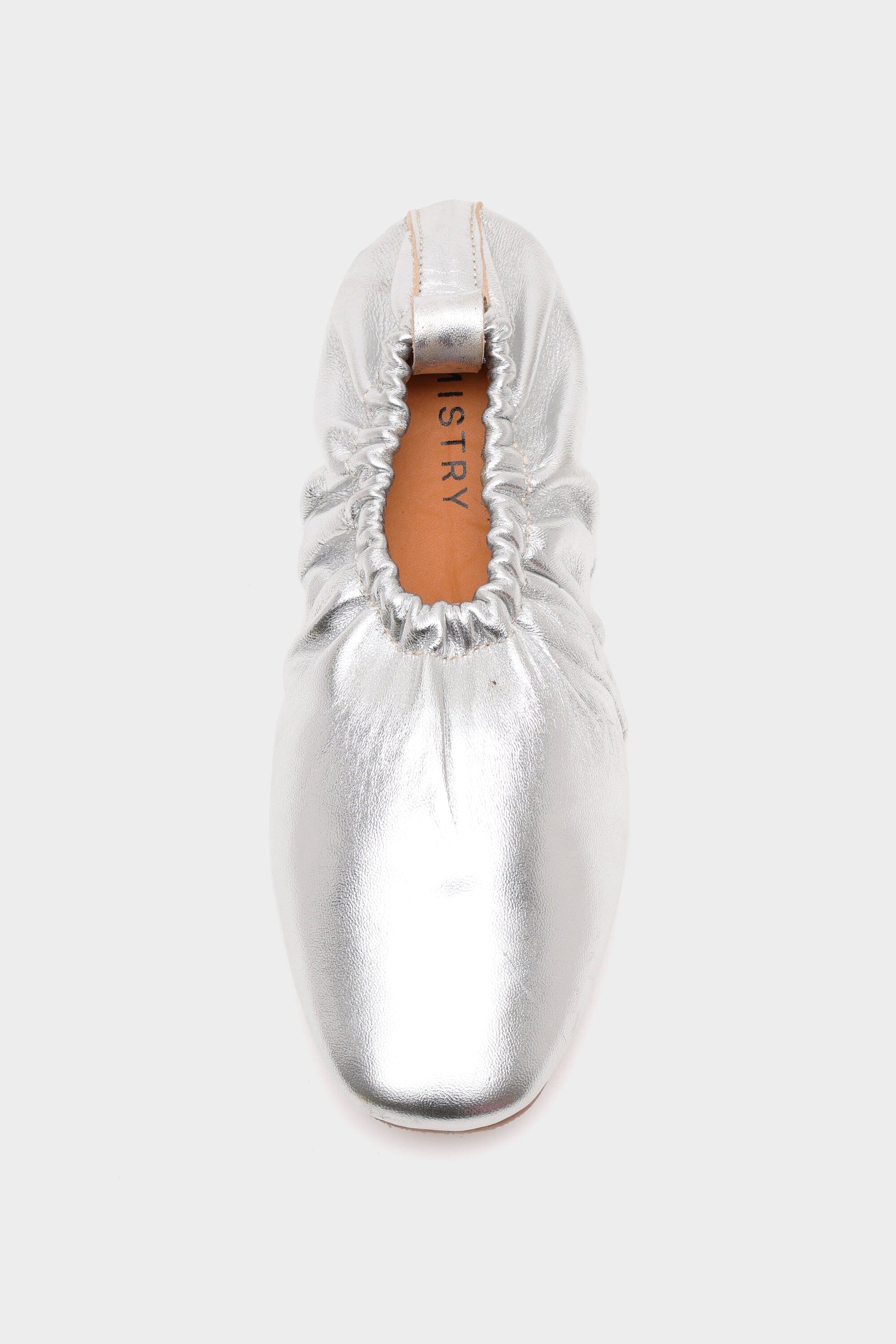 Cloud Fold Ballerina in Crushed Silver