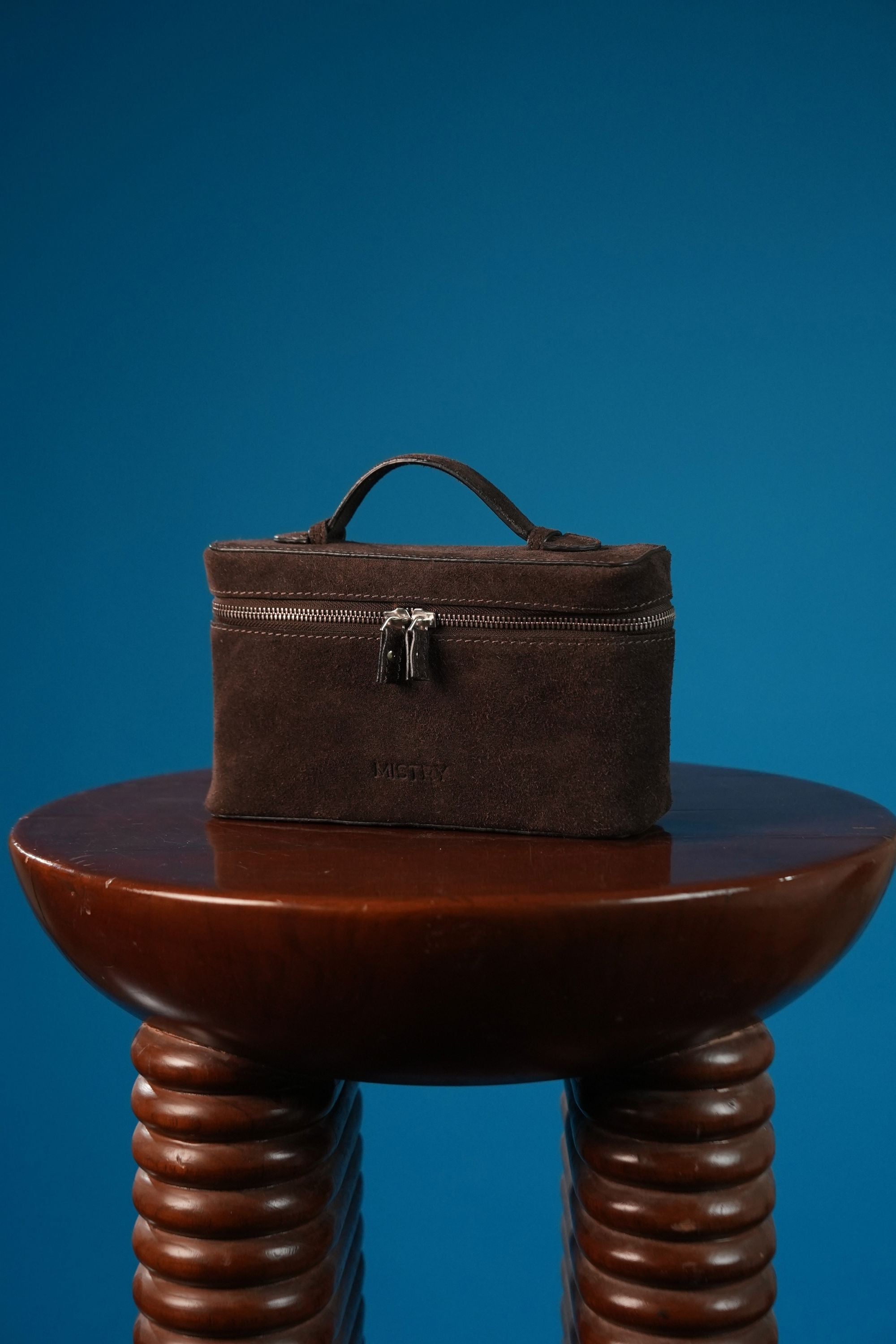 The Vault In Dark Brown Suede