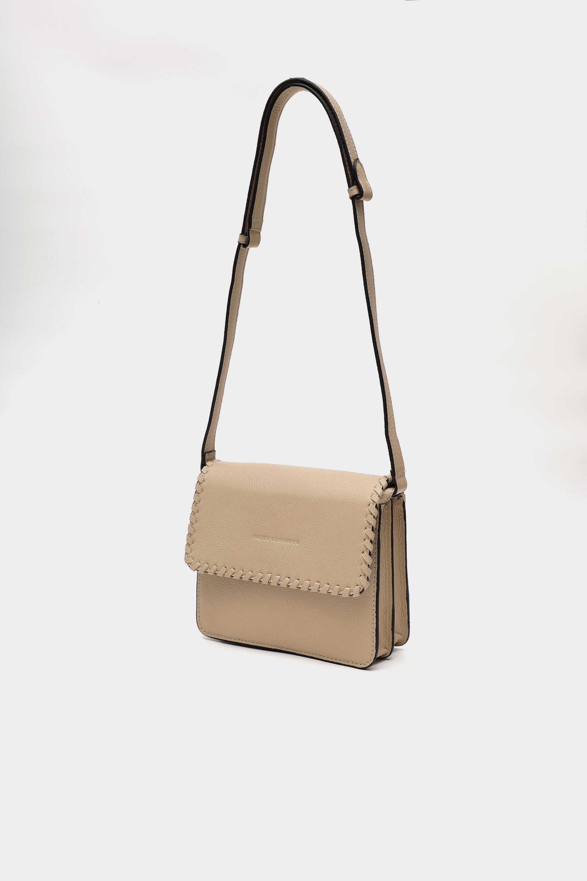 Classic Flap Bag in Off-White Whipstitch