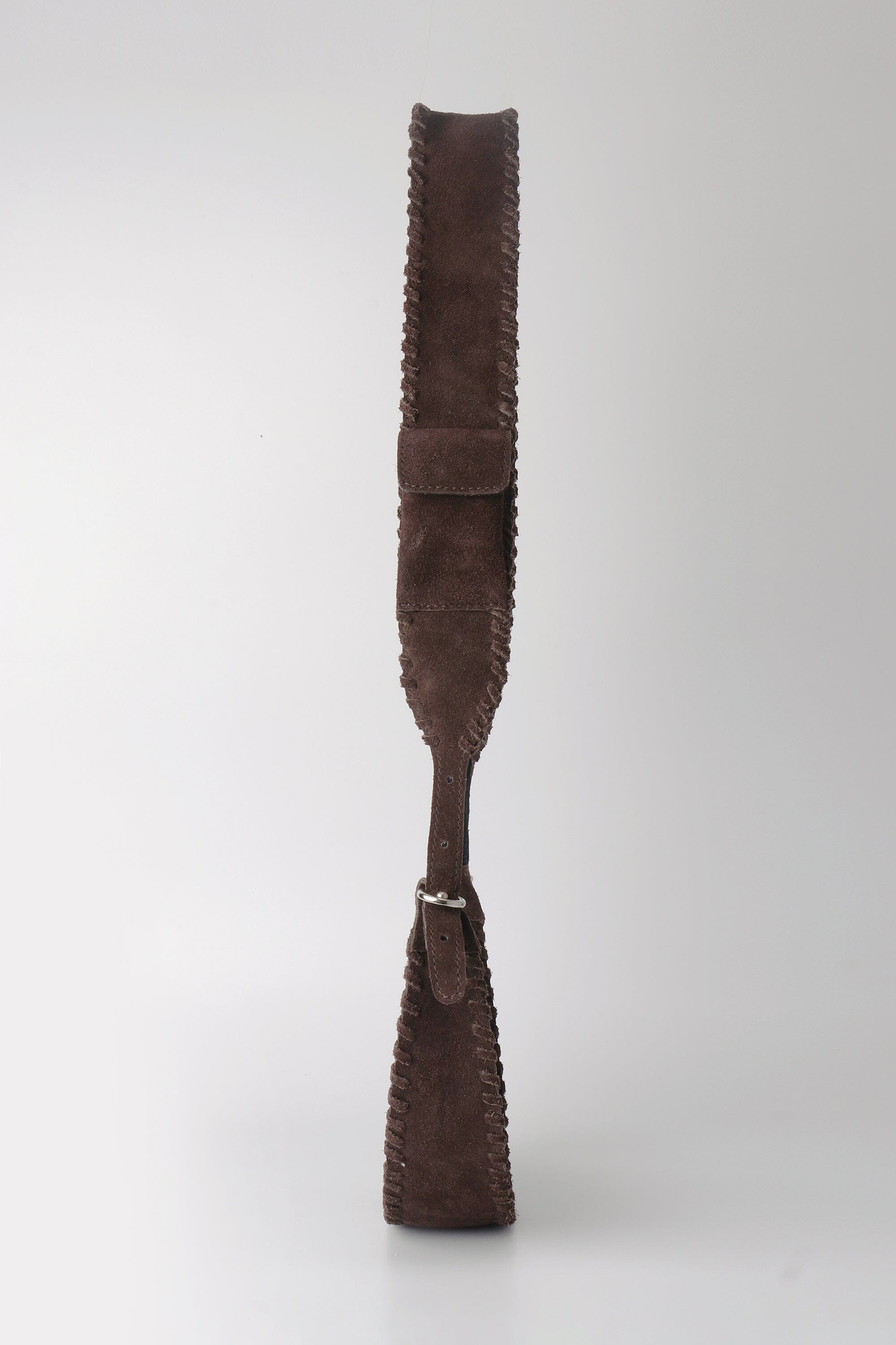 Selena - Brown Suede Whipstitch