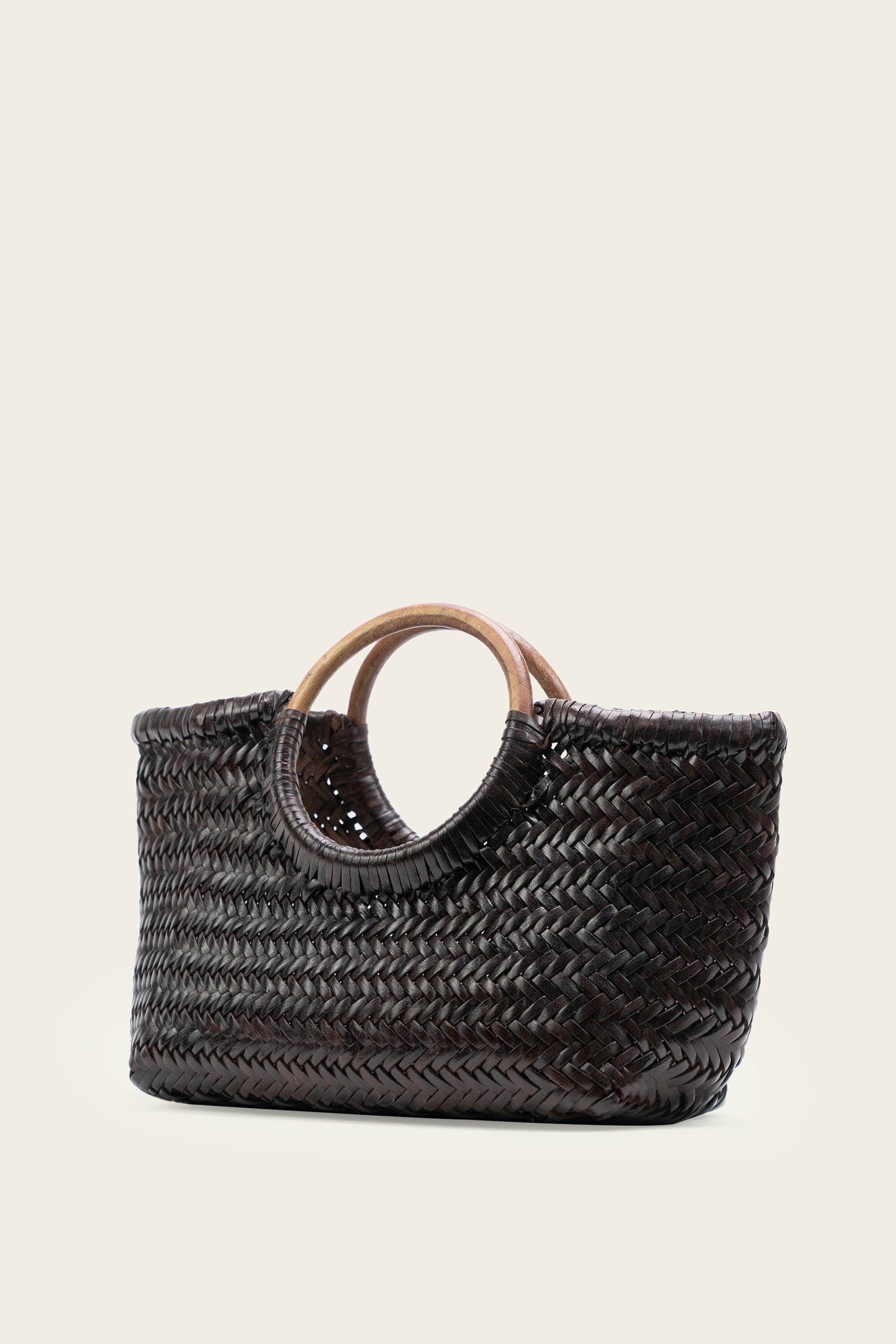 Gambino Clutch in Cedar with Wooden Handles