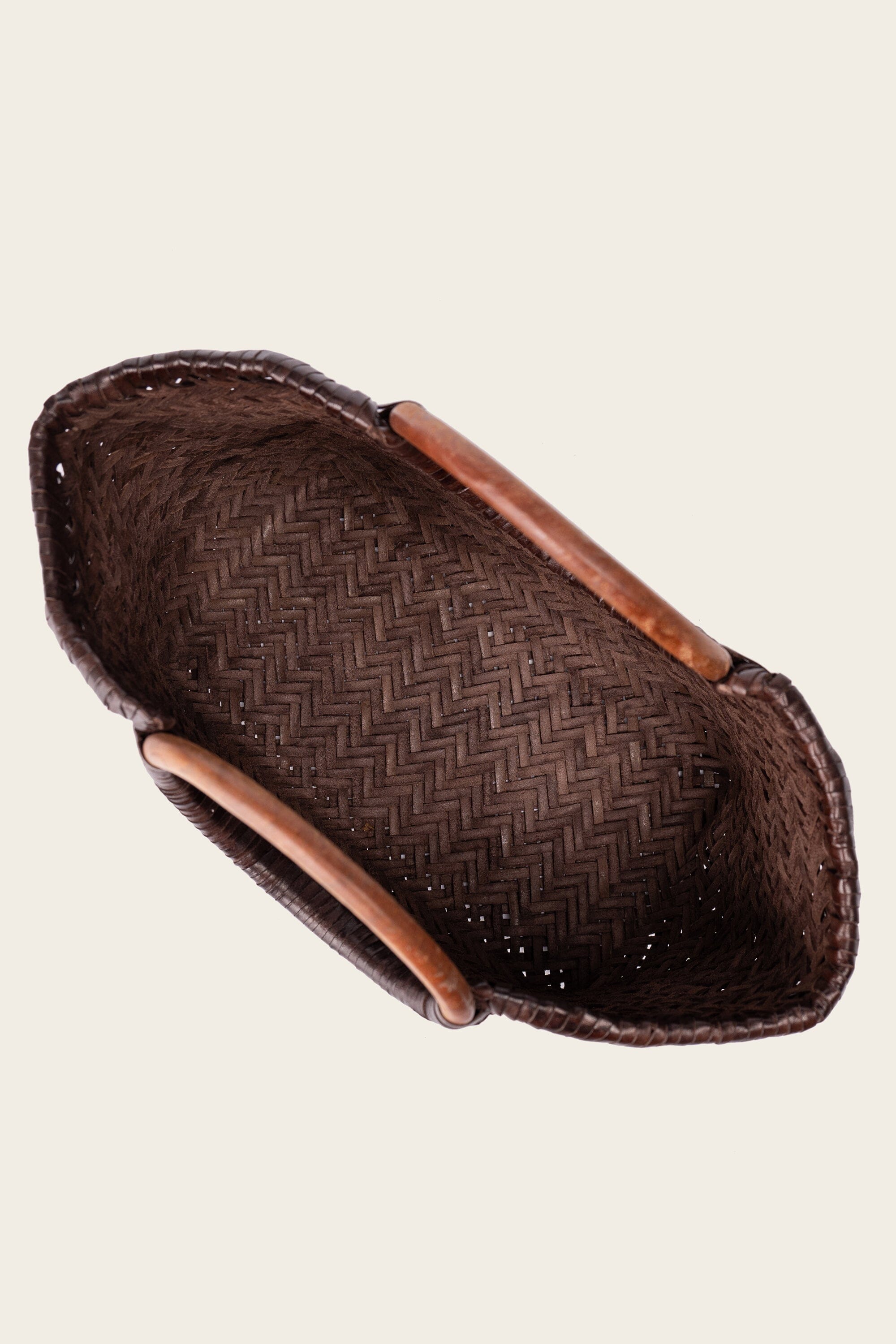 Gambino Clutch in Cedar with Wooden Handles