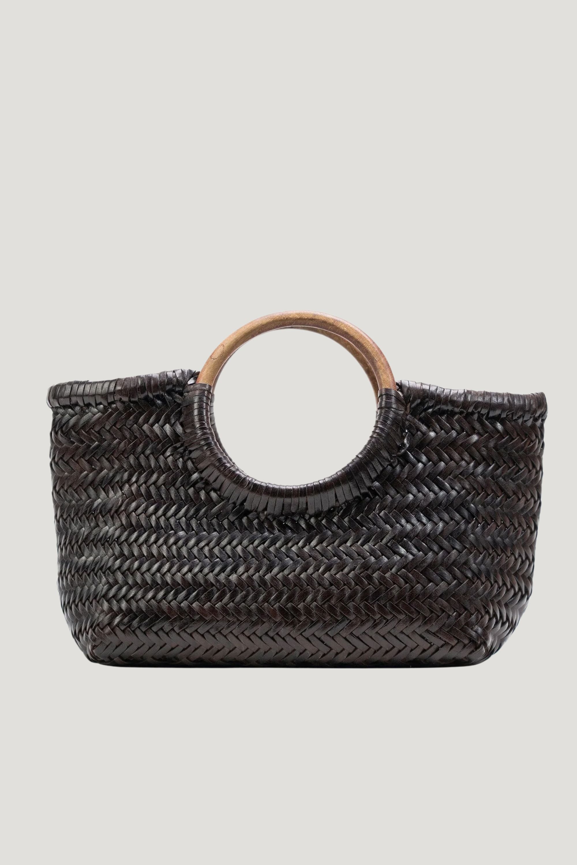 Gambino Clutch in Cedar with Wooden Handles