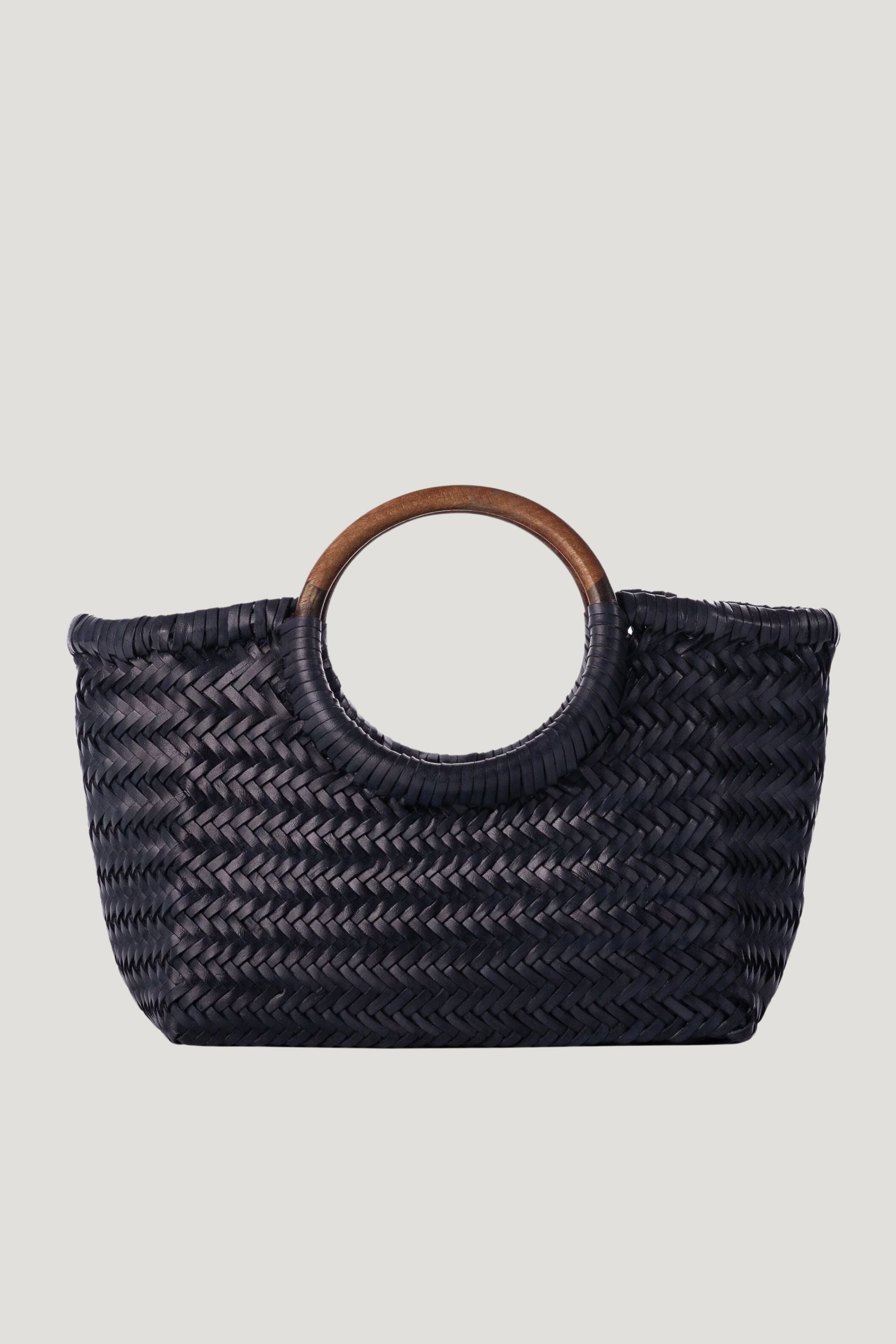 Gambino Clutch in Orion with Wooden Handles