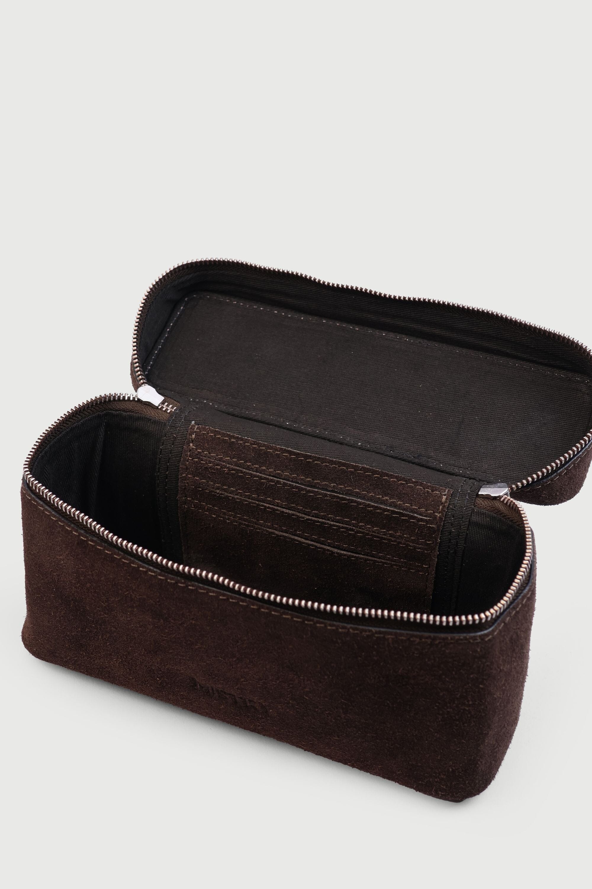 The Vault In Dark Brown Suede