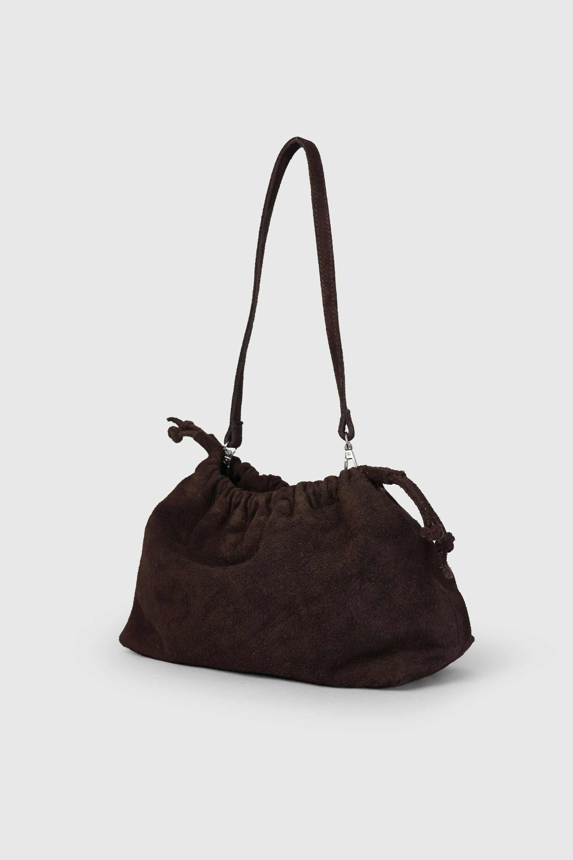 Scrunch in Brown Suede