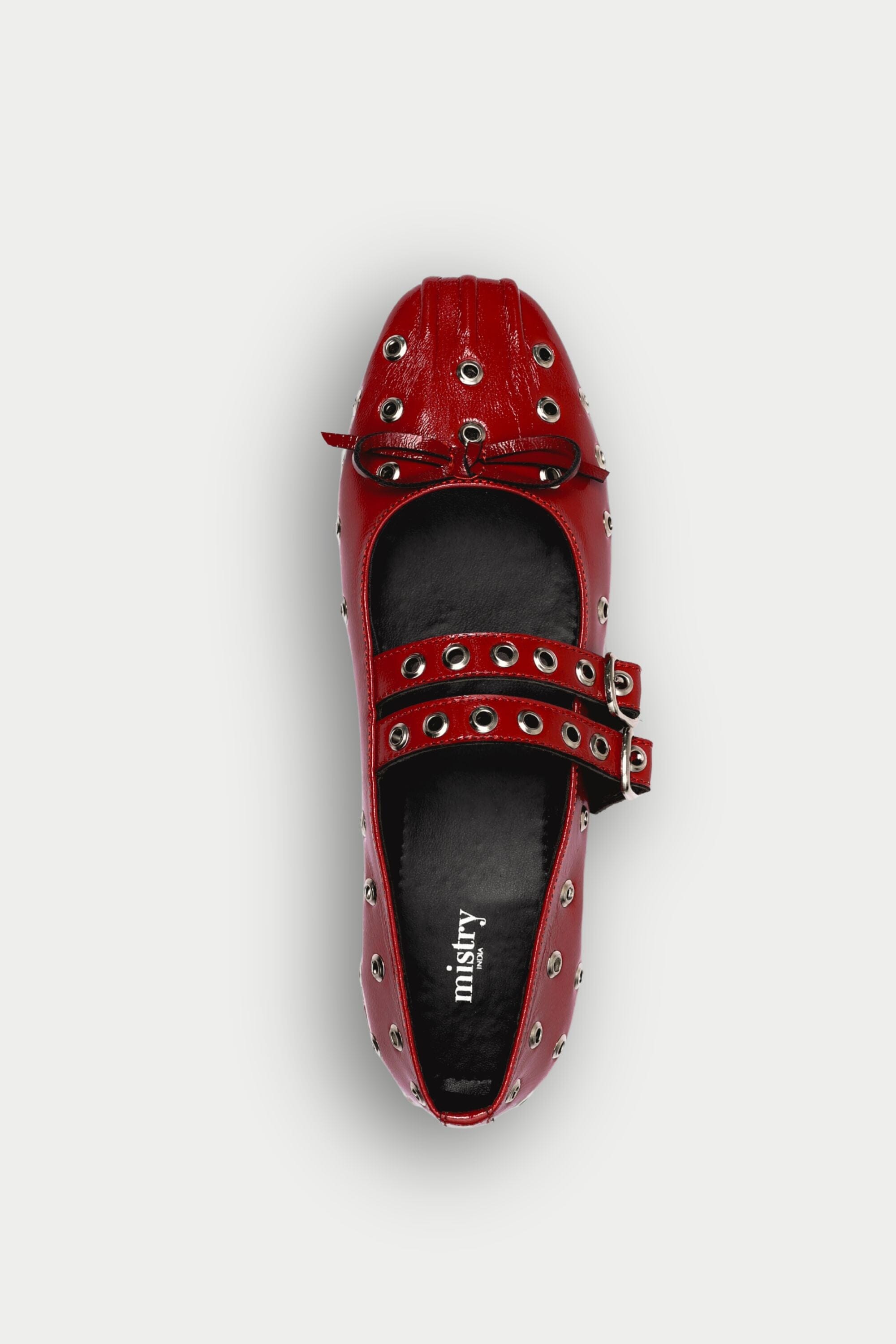 Red Rogue Ballerinas with Grommets