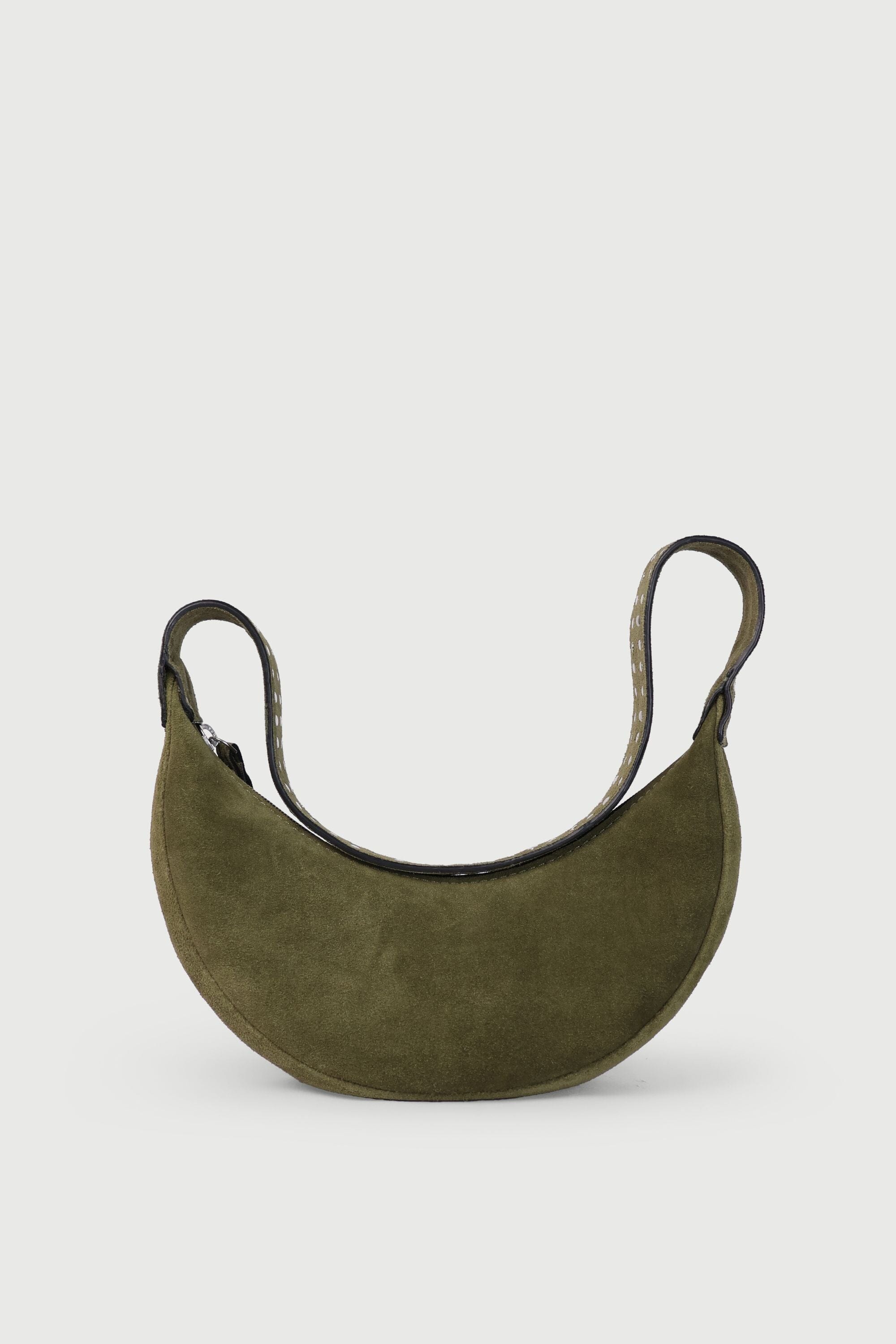 Selena with Rivets - Olive green Suede