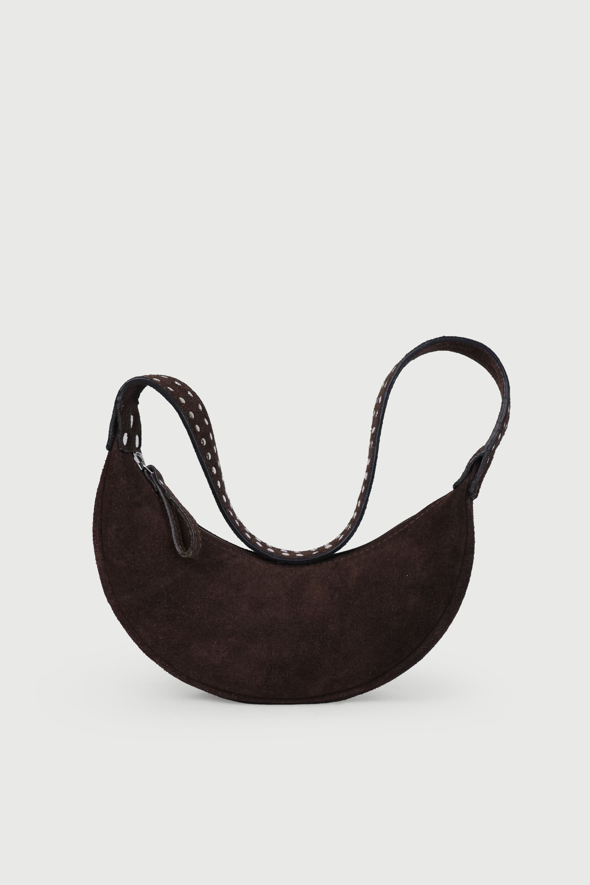 Selena with Rivets - Brown suede