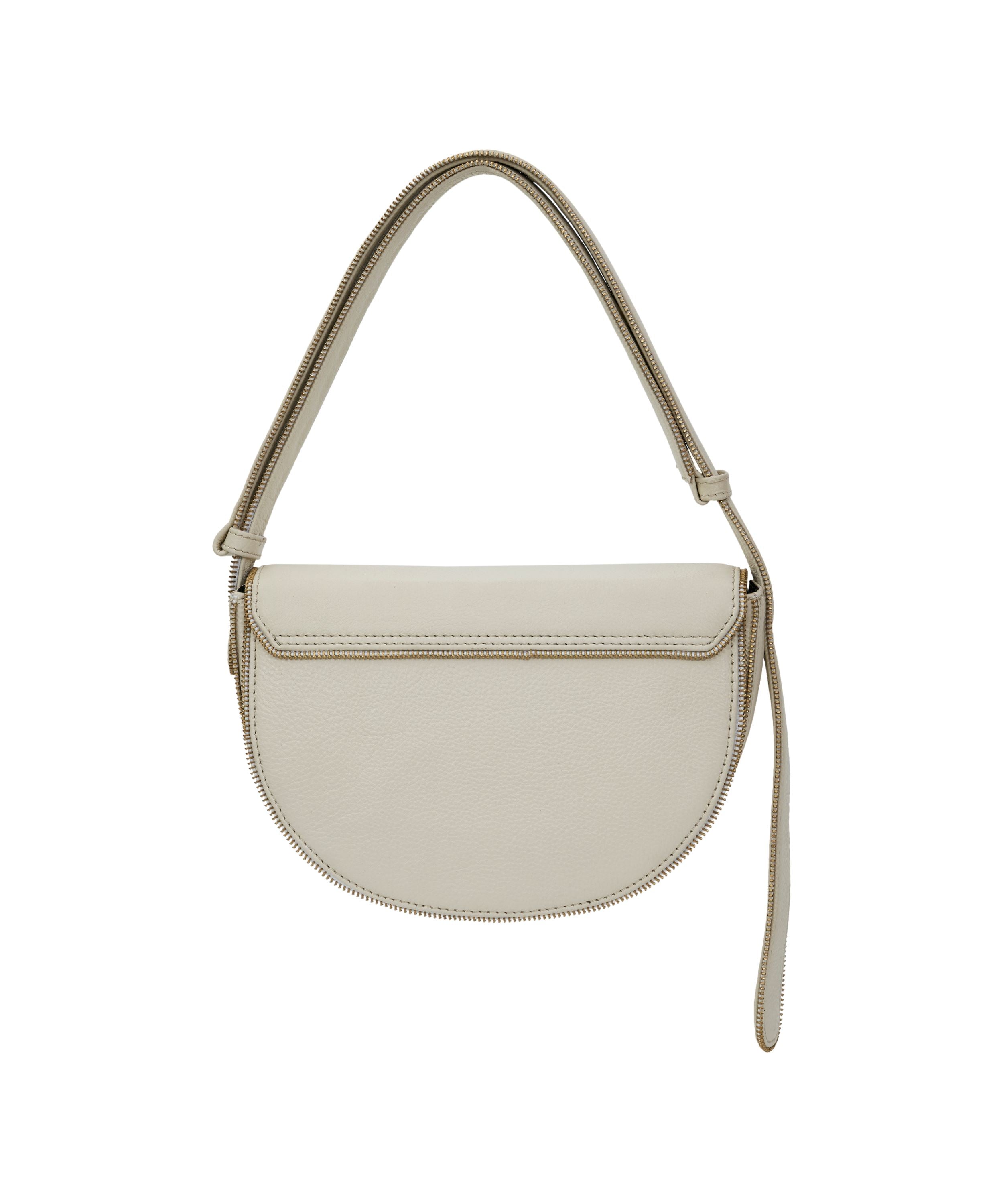 Billie Bag in Off White with Zipper Details