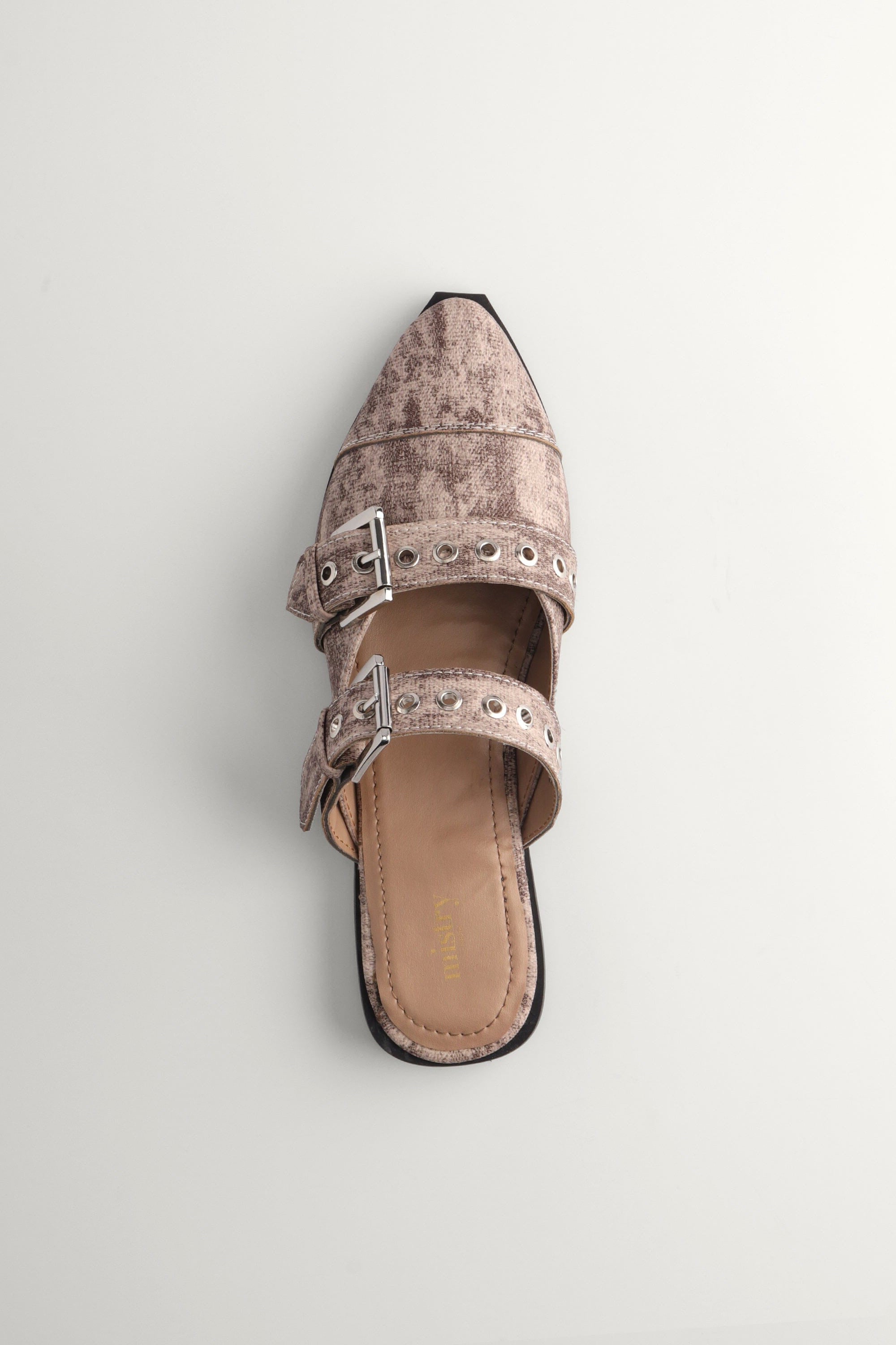 Mules in Camo Brown