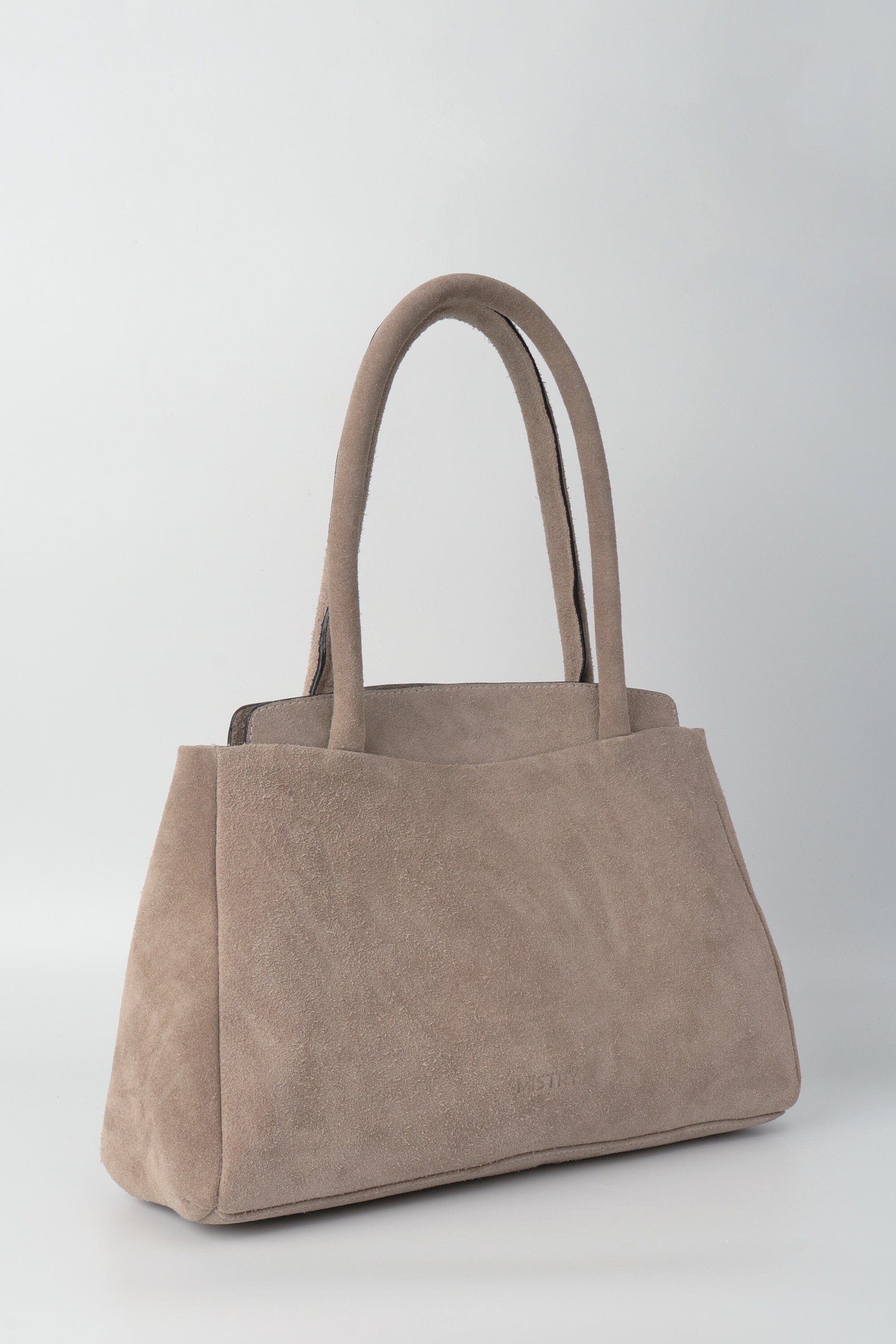 Penny Carryall in Off White Suede