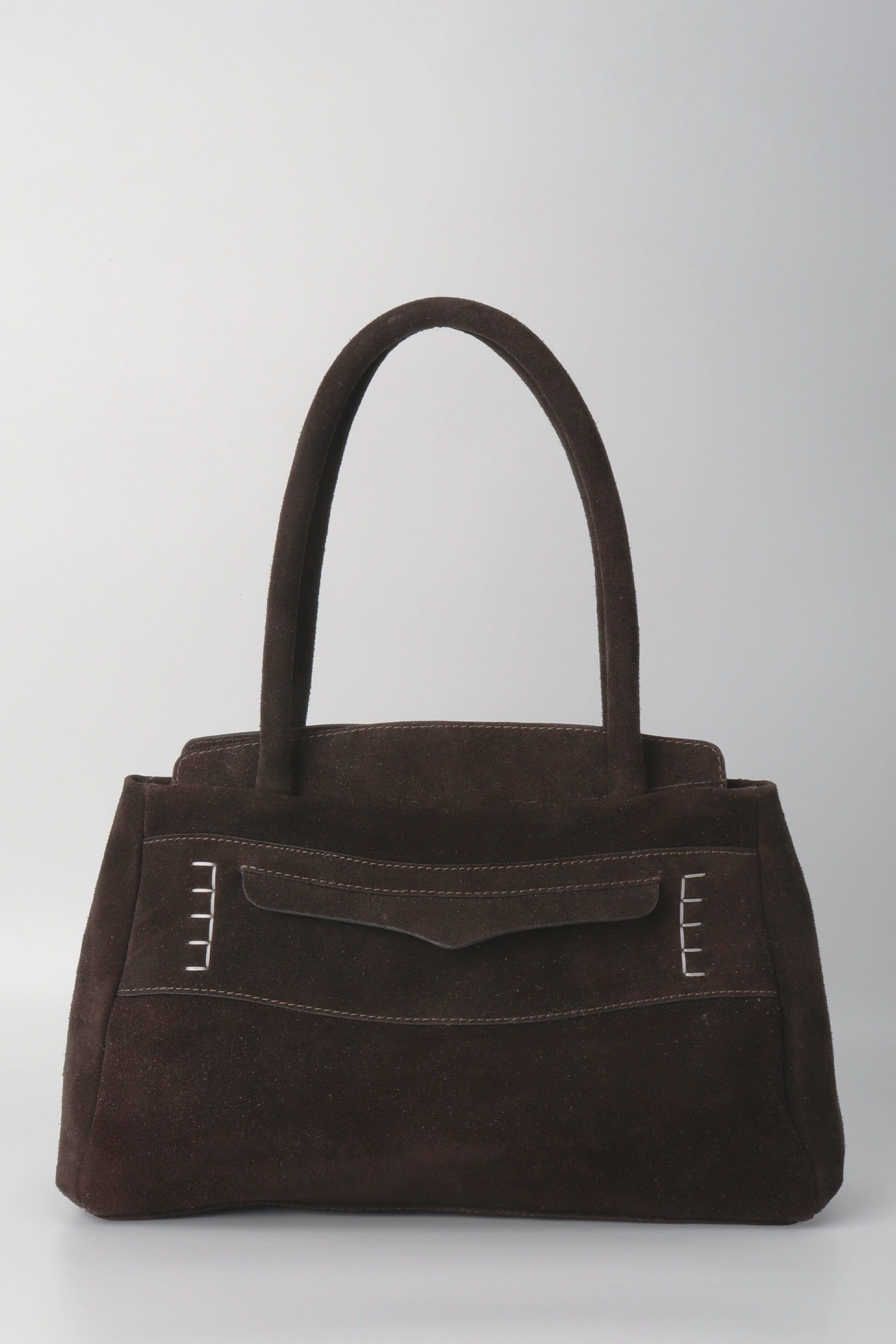 Penny Carryall in Brown Suede