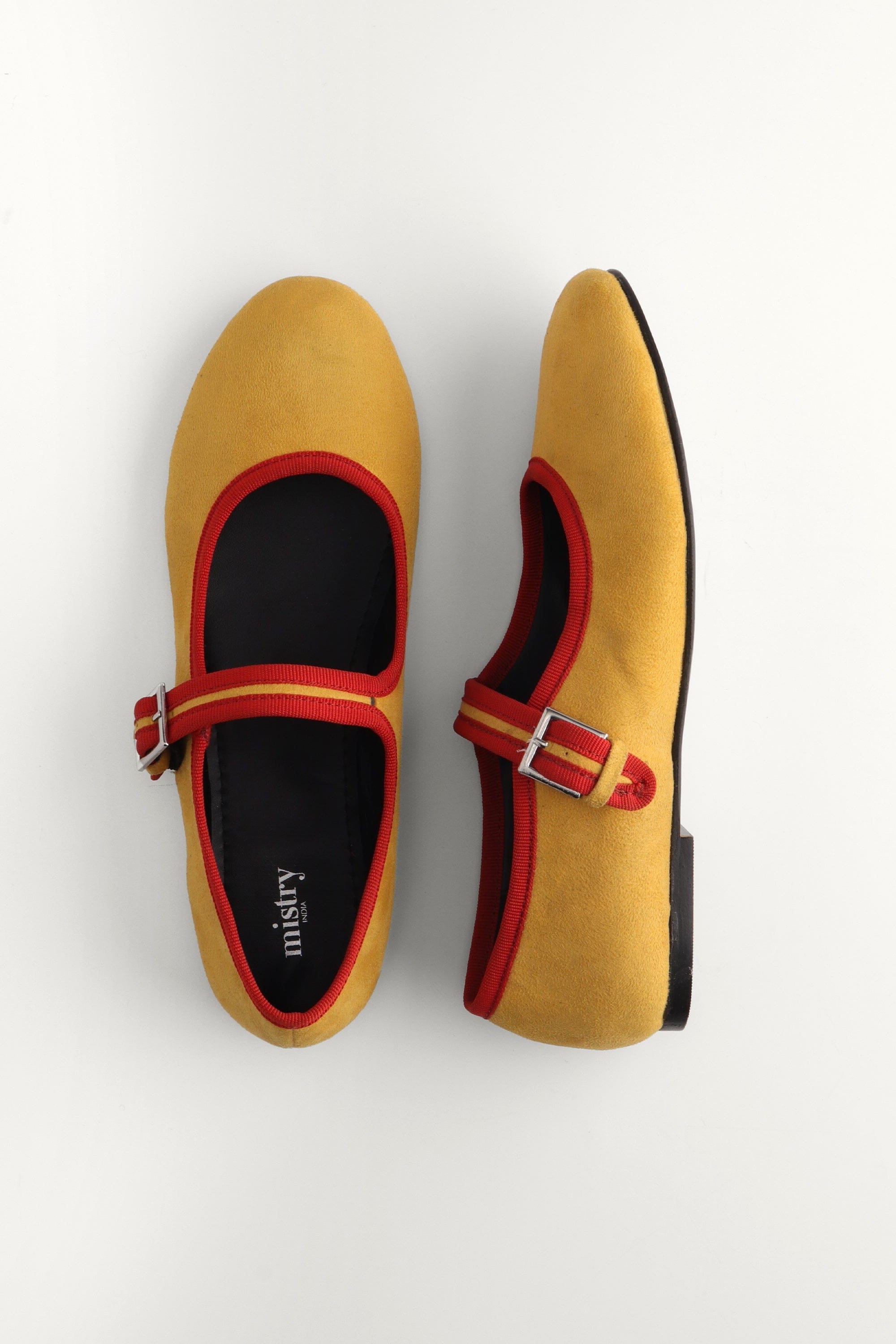 Suede Ballerinas in Sunrise