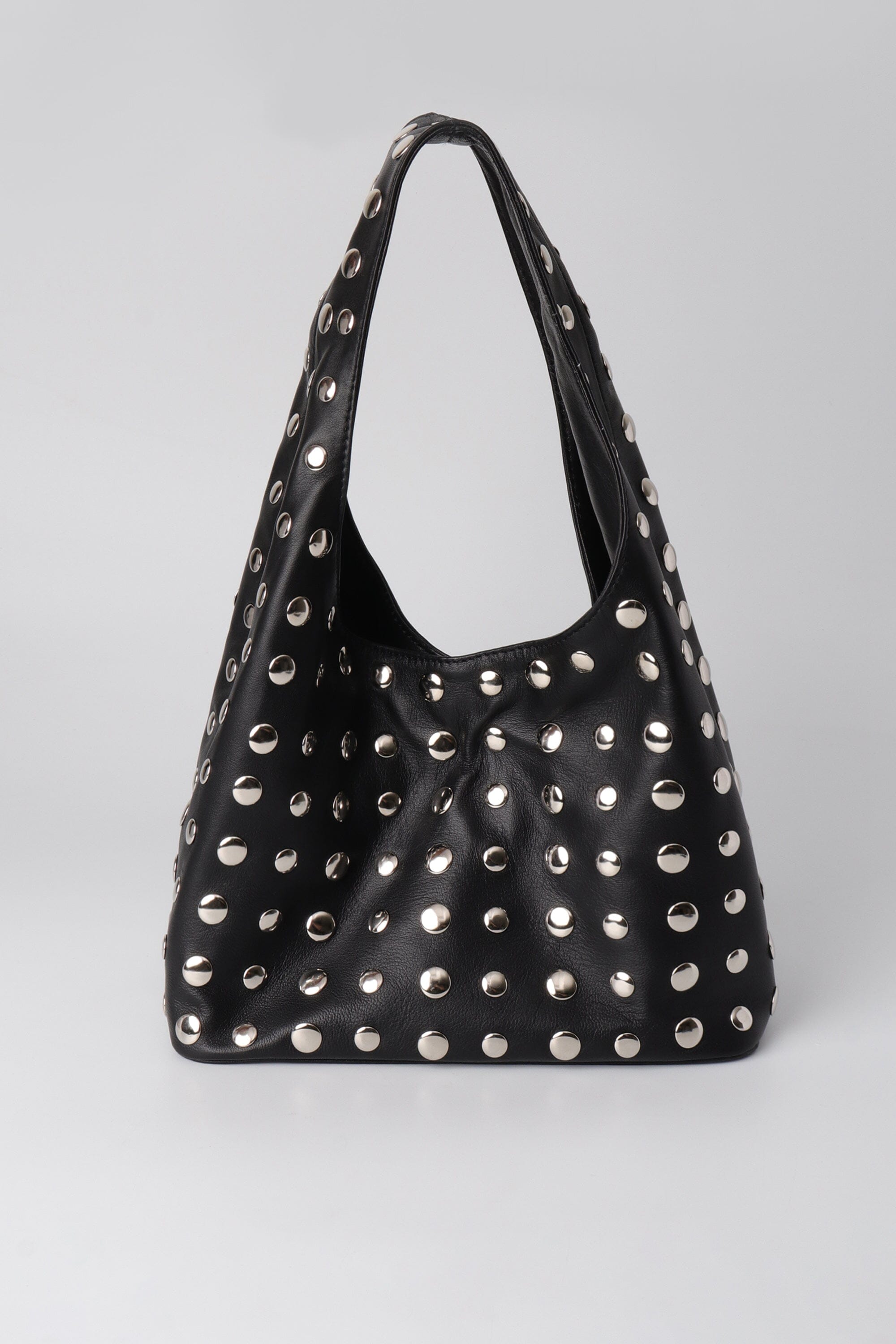 Becky Studded Large Hobo in Red