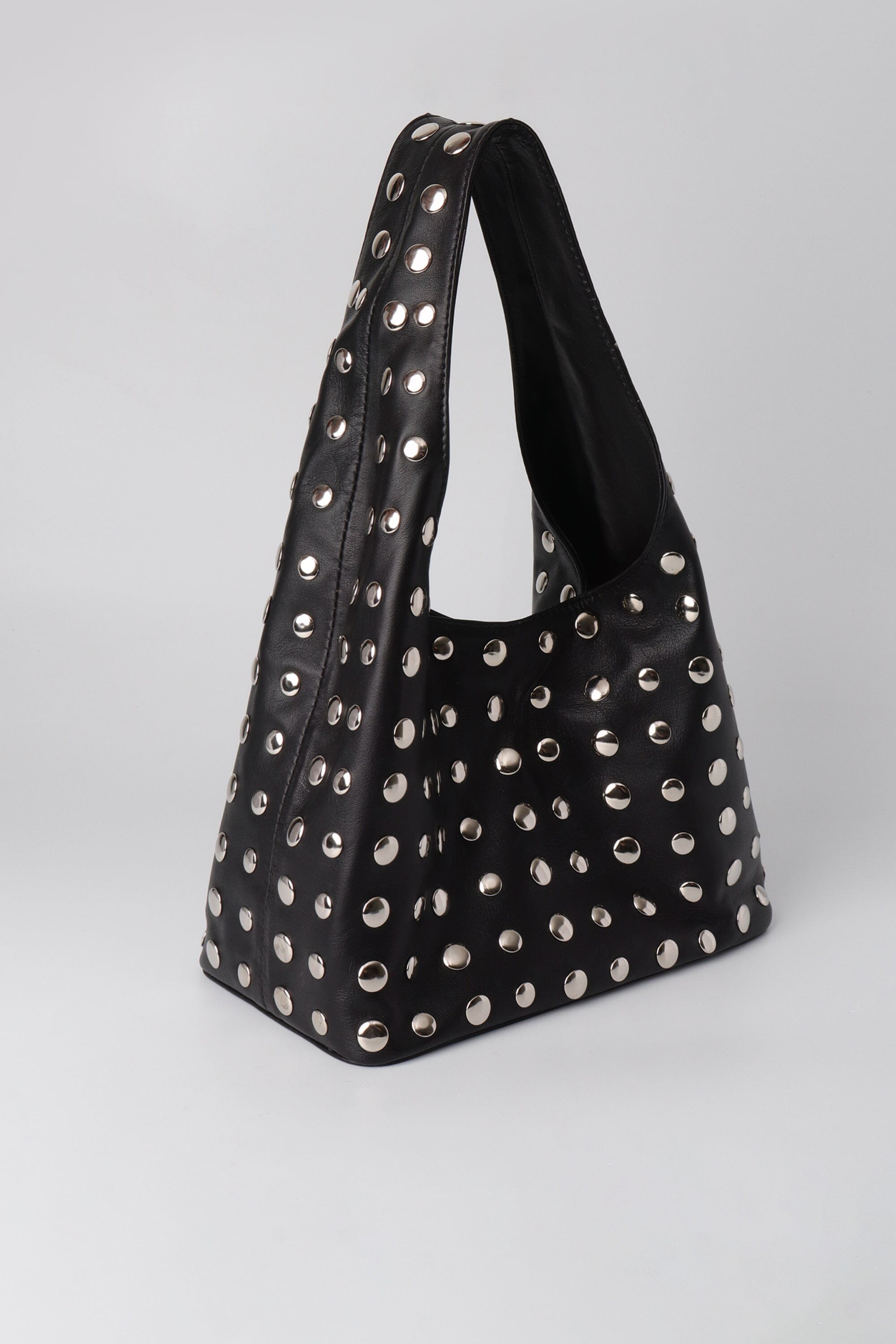 Becky Studded Large Hobo in Red