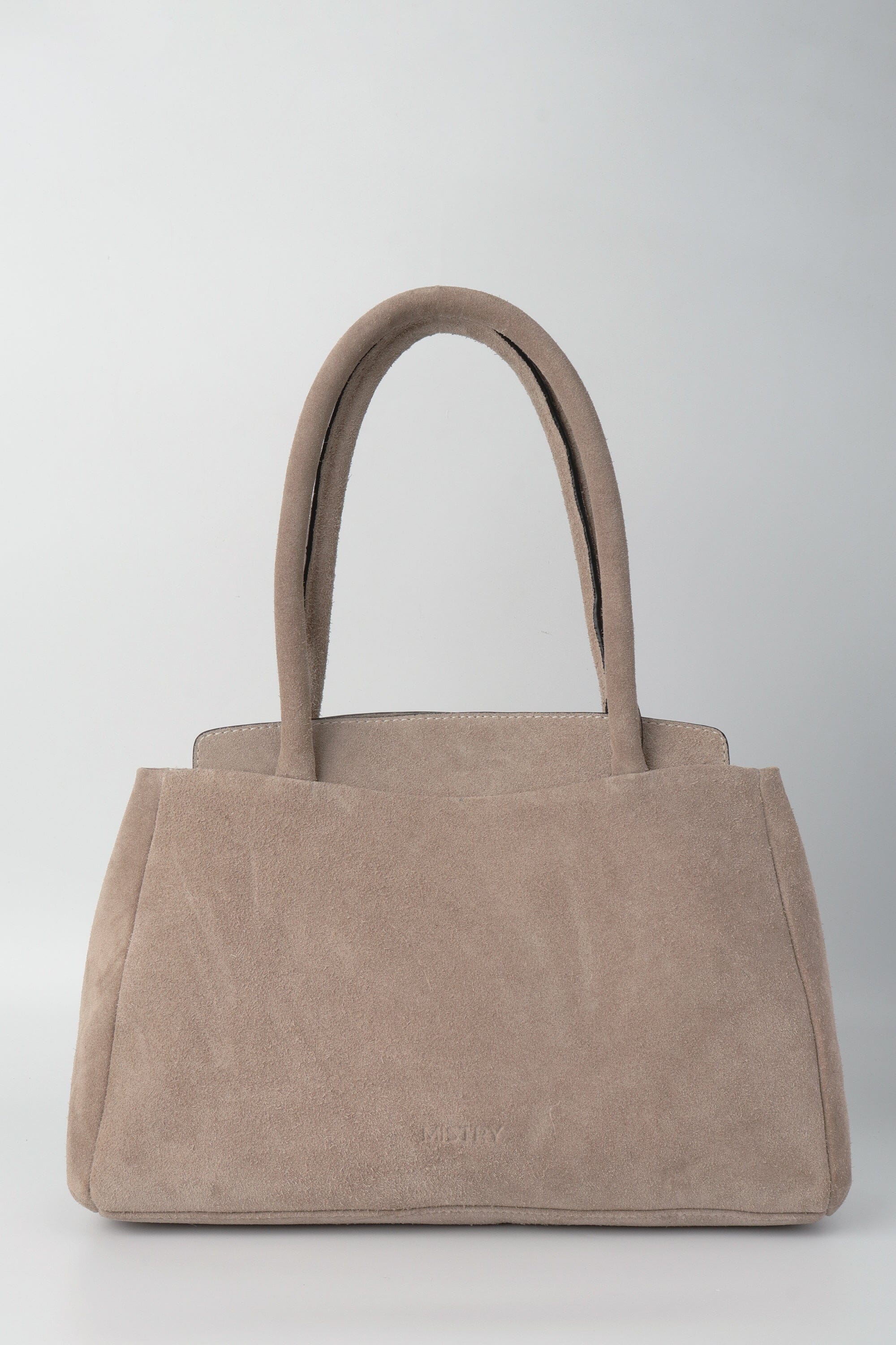 Penny Carryall in Off White Suede