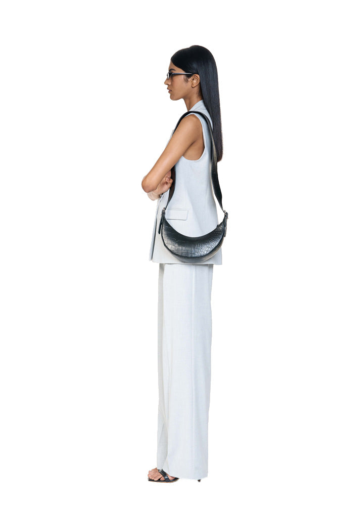 Selena Black Croc