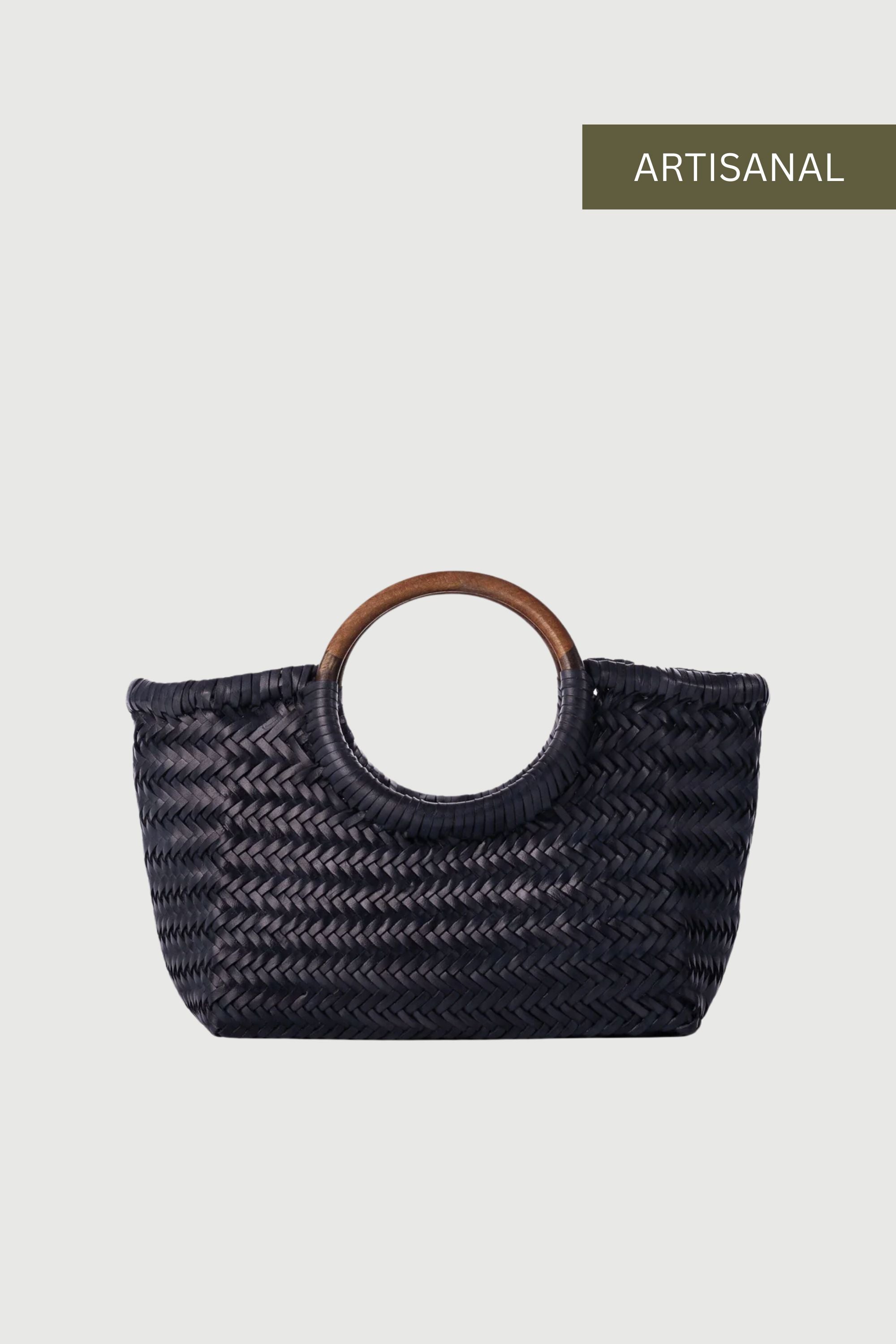 Gambino Clutch in Orion with Wooden Handles