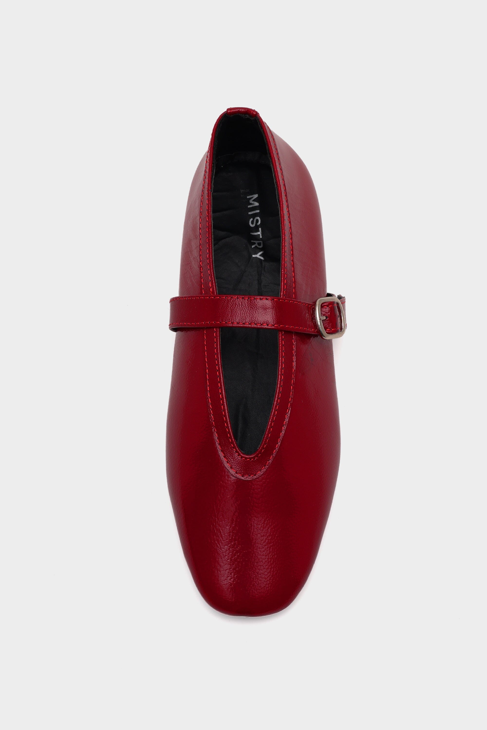 Ballet Flats in Red Patent Leather
