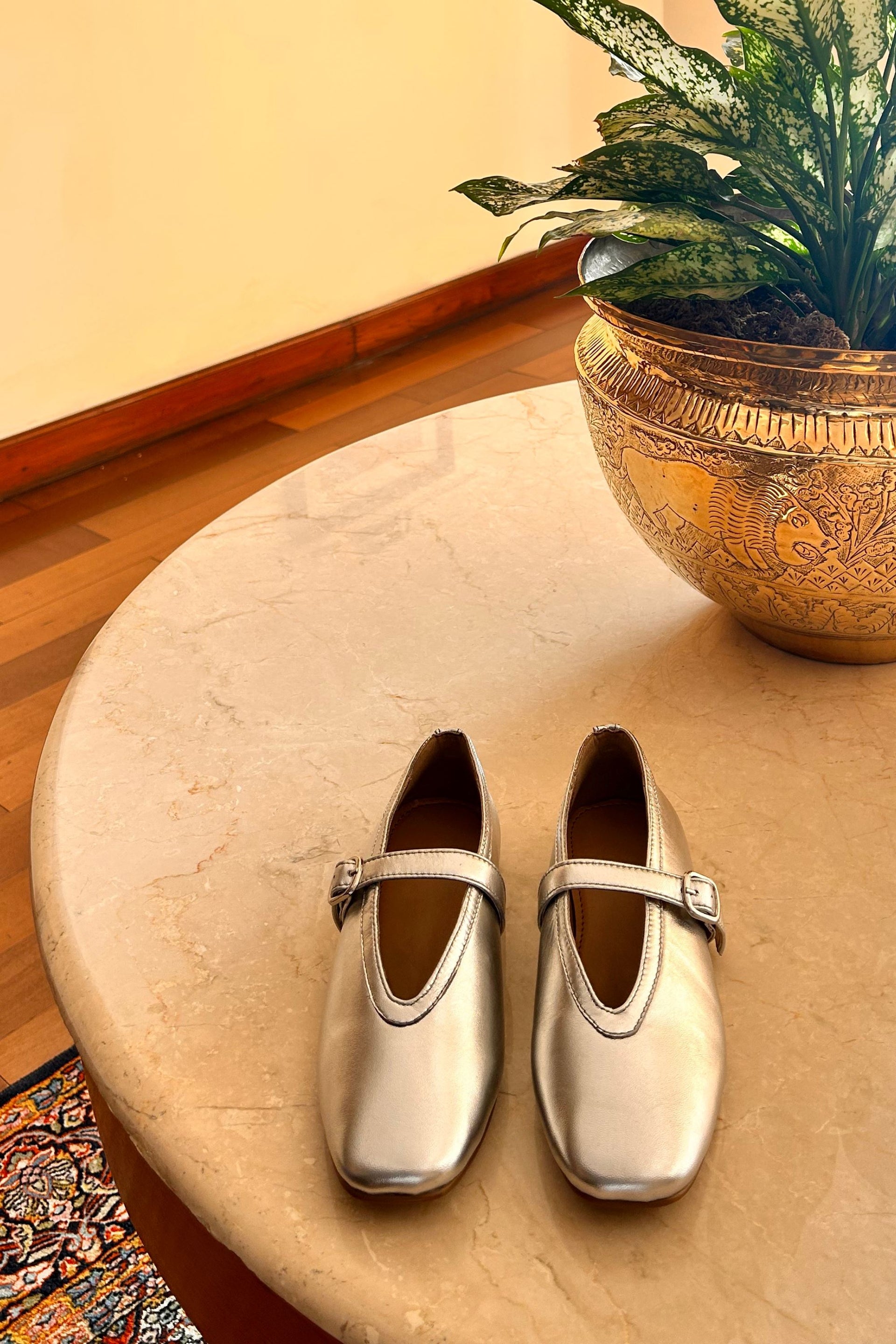 Ballet Flats in Sterling Silver