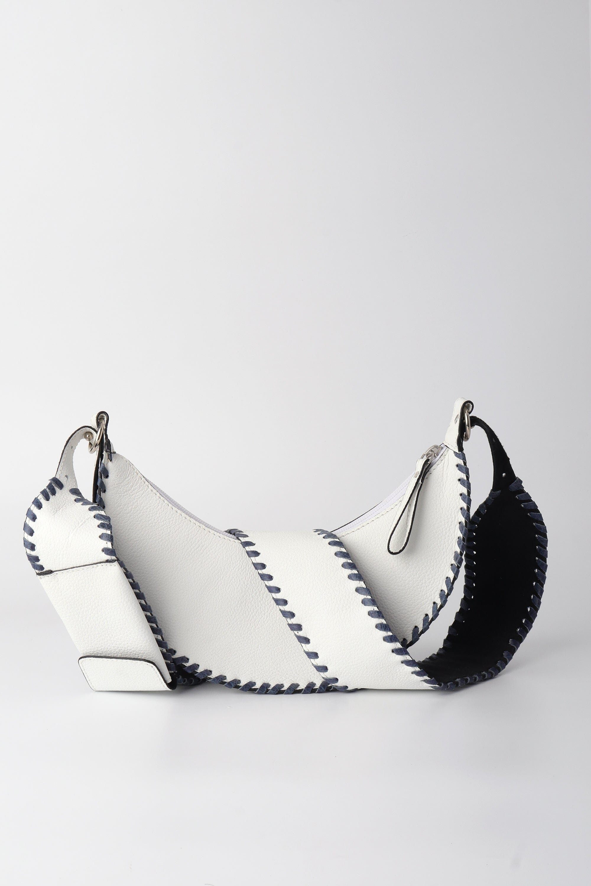 Selena - White and Blue Whipstitch