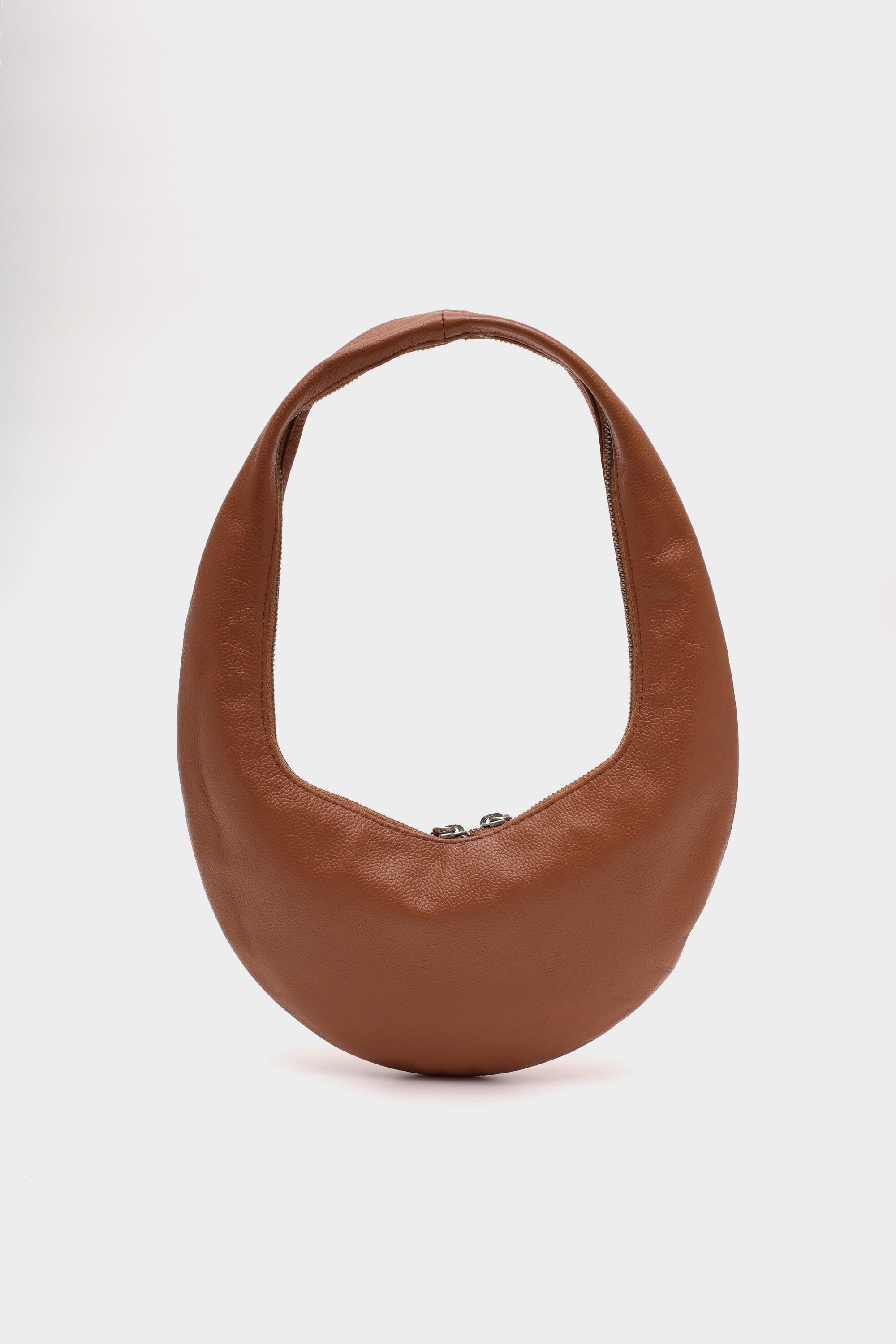 The Sloane bag with Zipper Details in Burnt Sienna