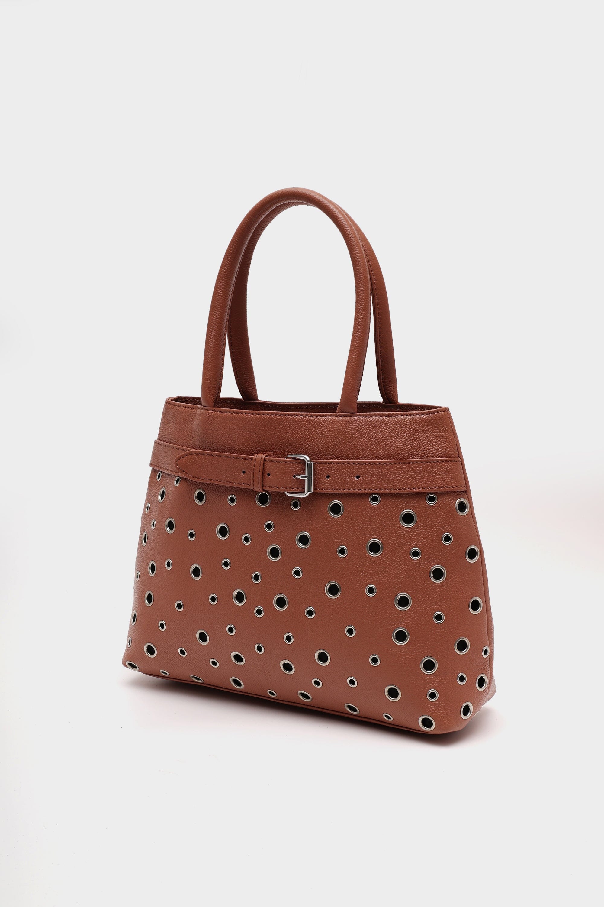 Becky in Pebbled Tan Leather