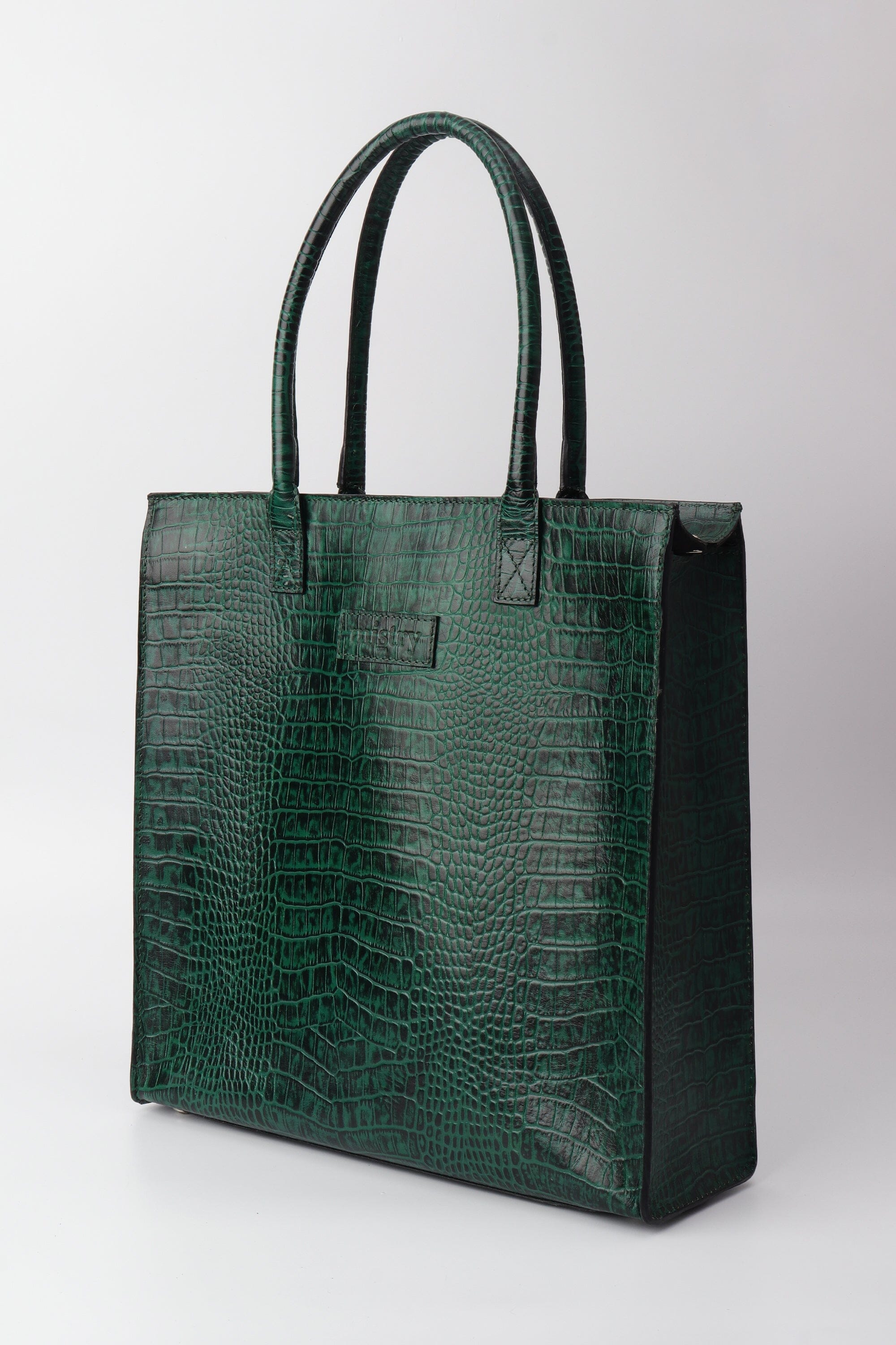 Box Tote Forest Green