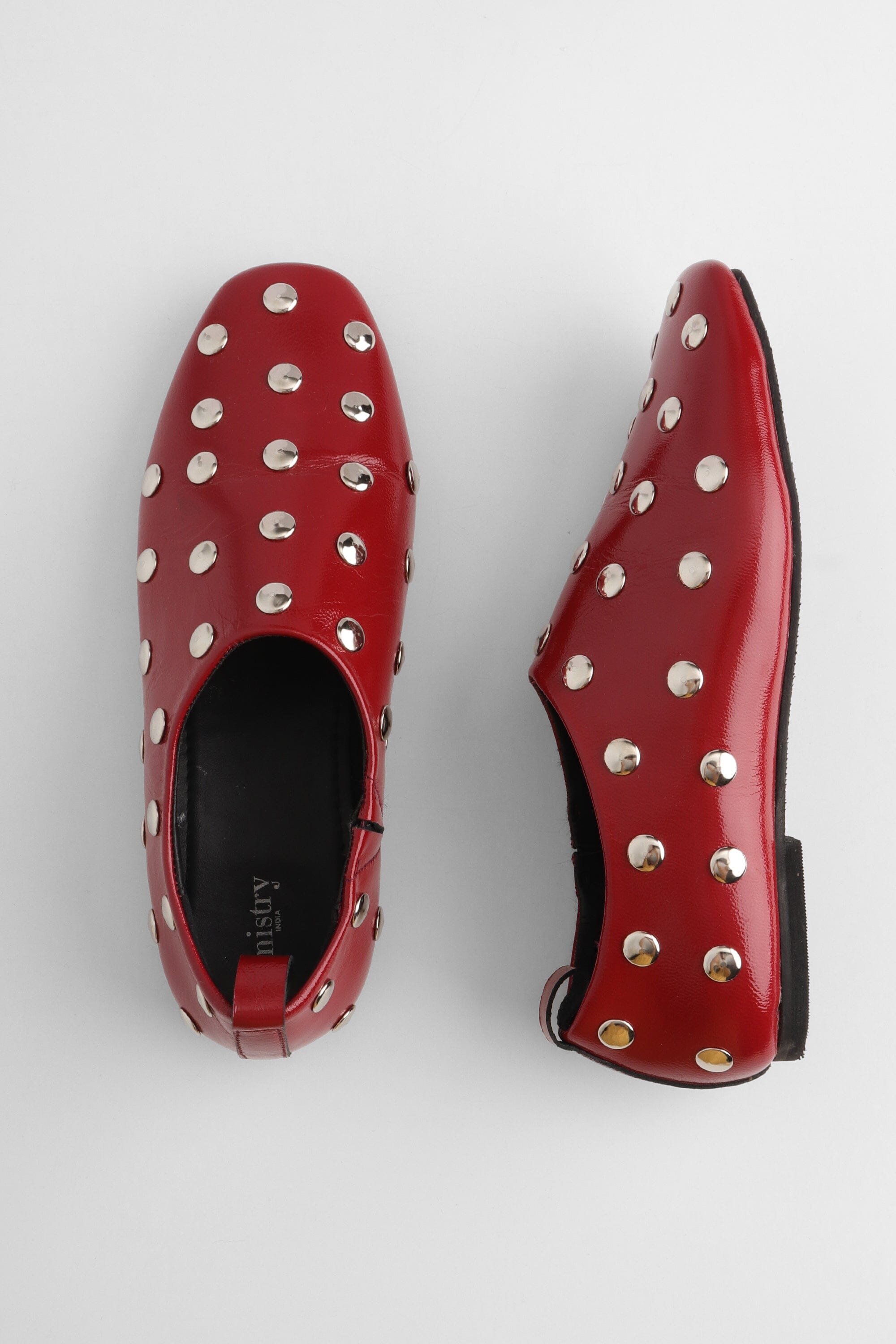 Icon Studded City Loafer in Red