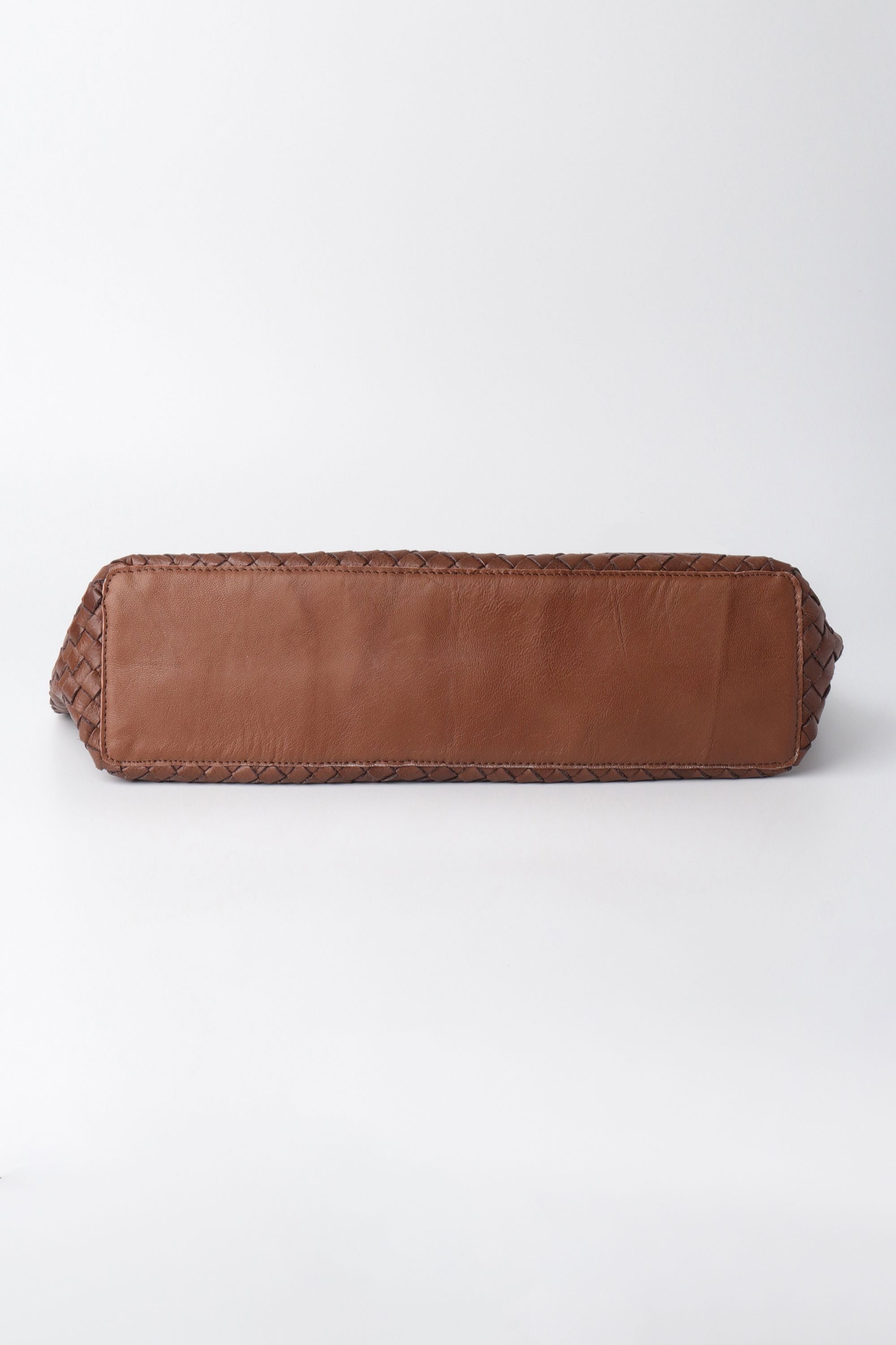 Joie Woven Tote in Chocolate Brown