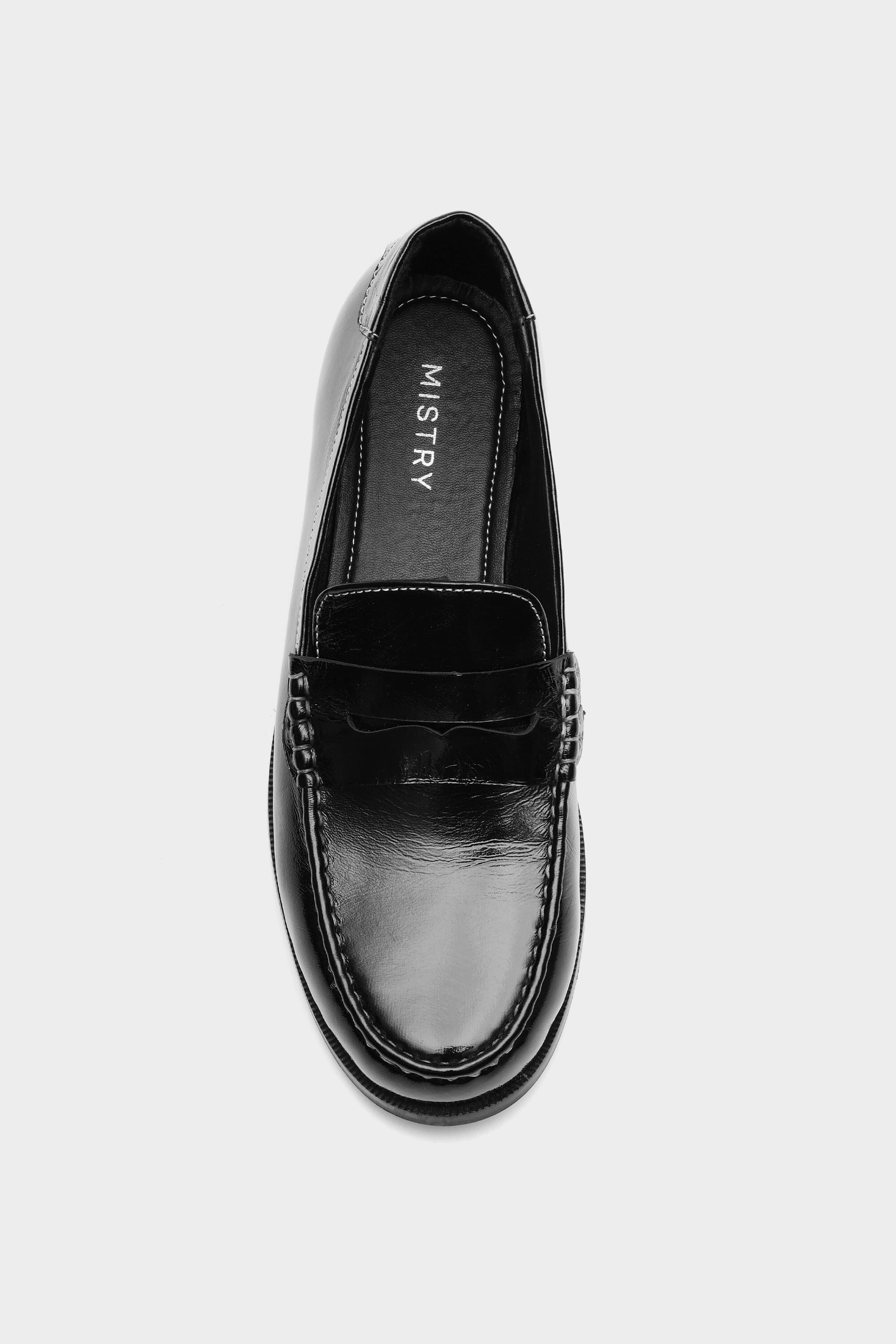 Classic Penny Cut Loafers in Black Patent Leather
