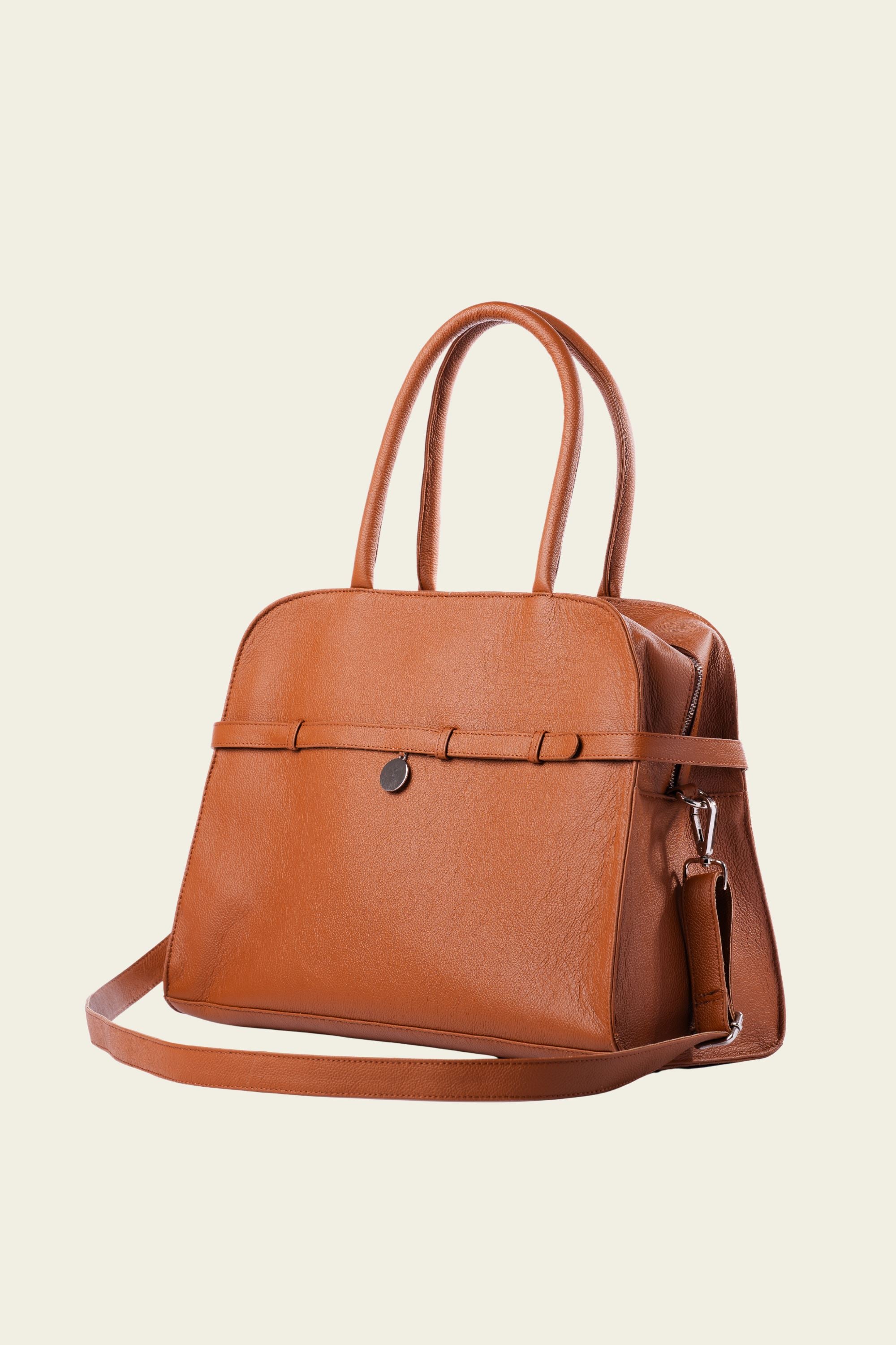 Carryall Tote in Pebbled Terra Leather