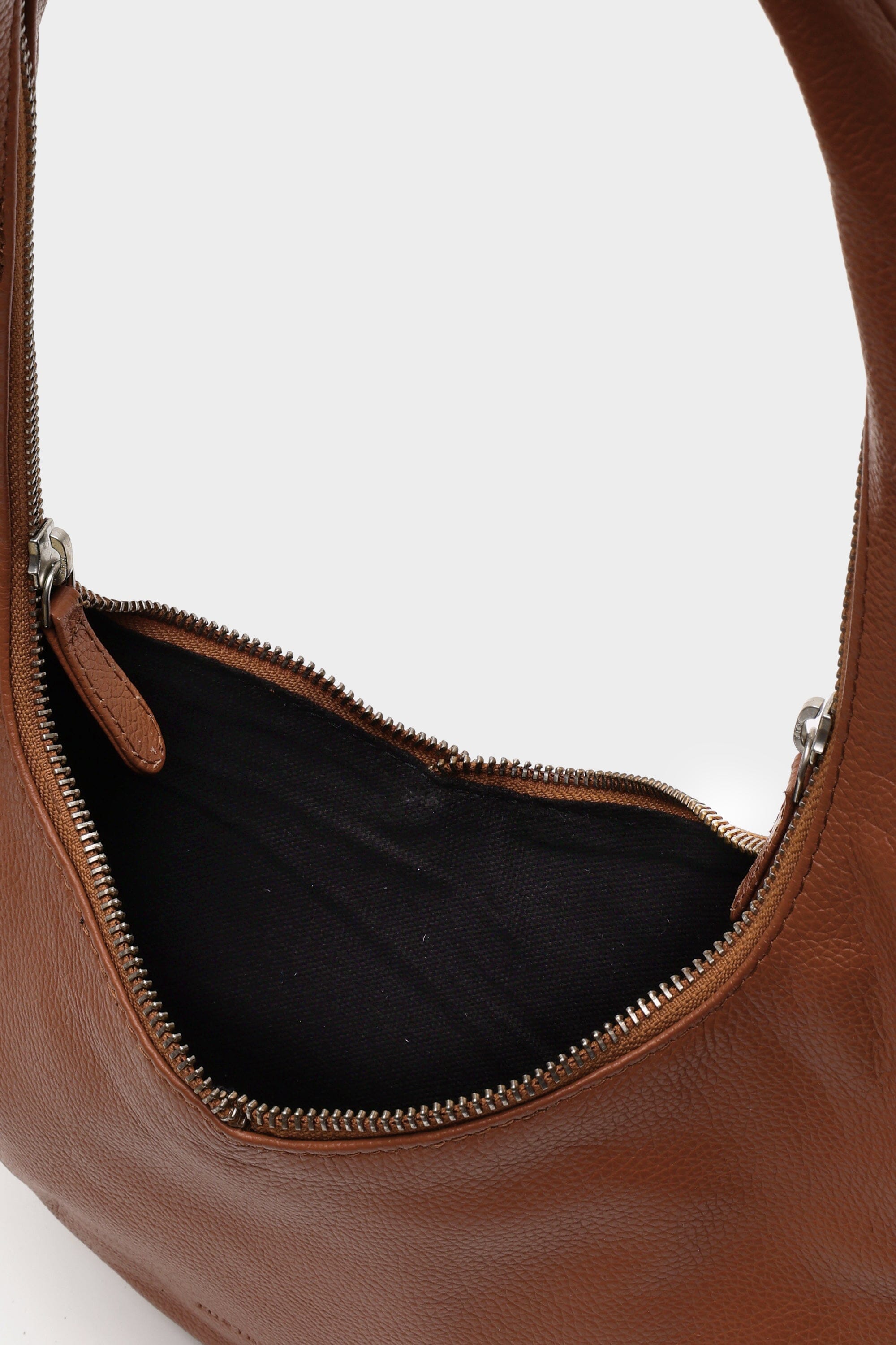 The Sloane bag with Zipper Details in Burnt Sienna