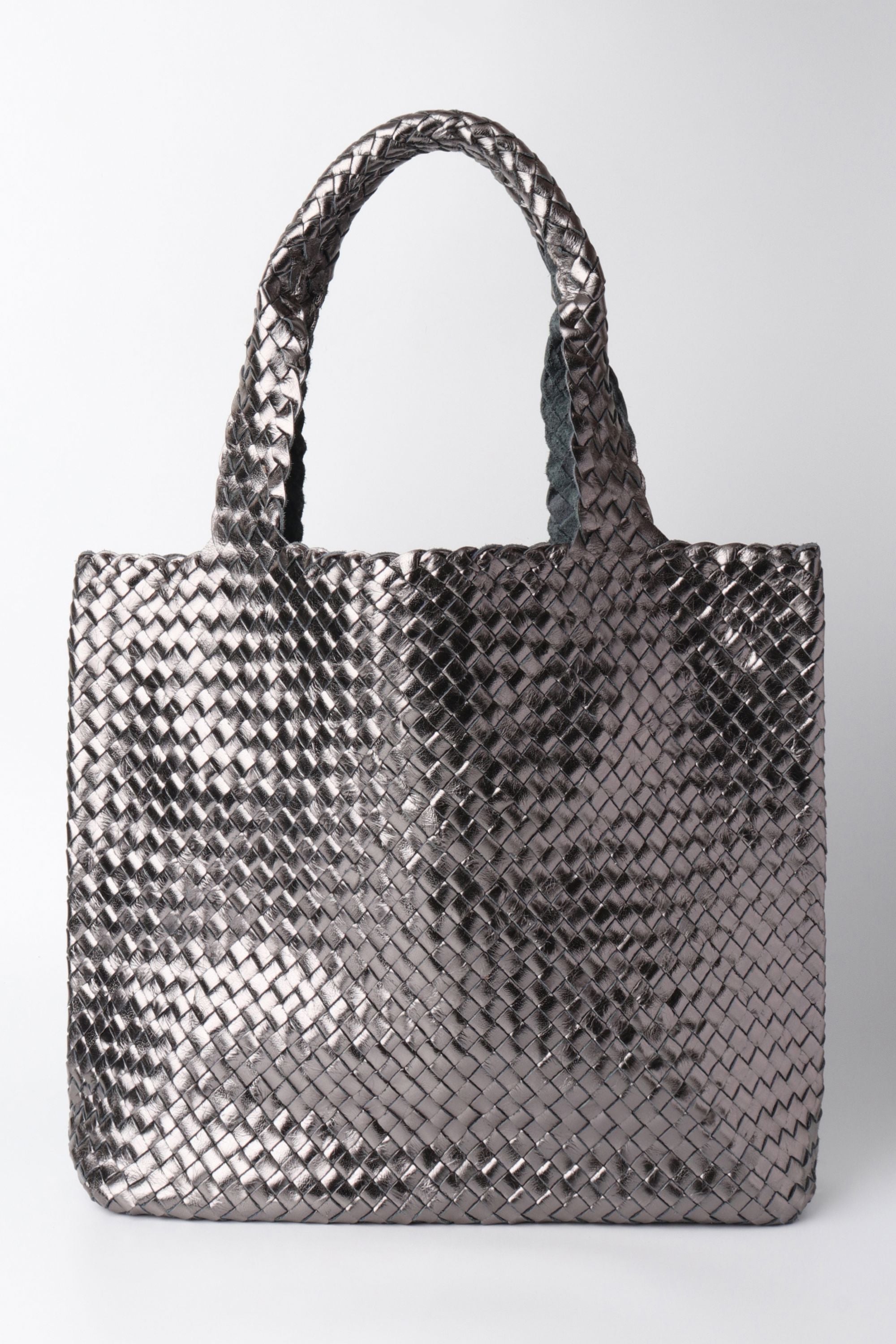 Joie Woven Tote in Slate Gray