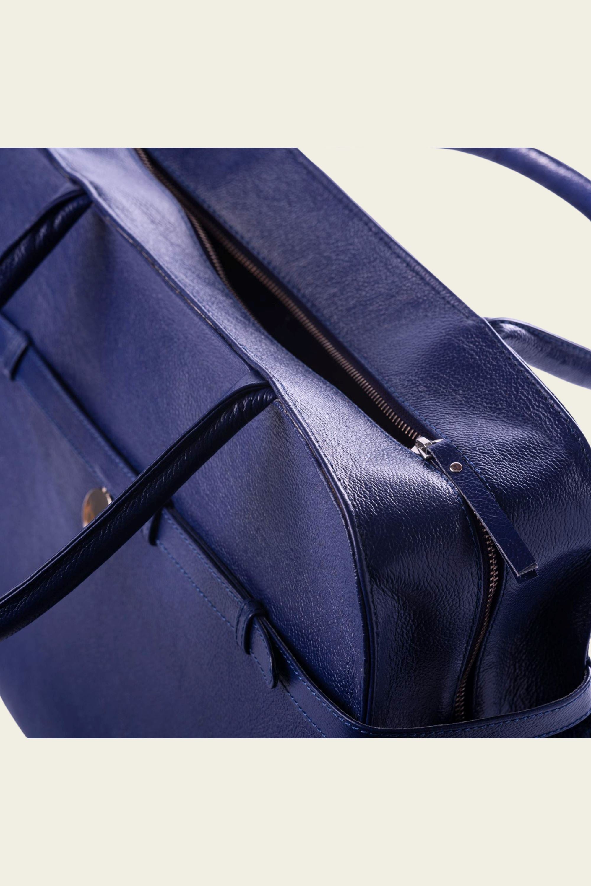 Carryall Tote in Parisian Blue Leather