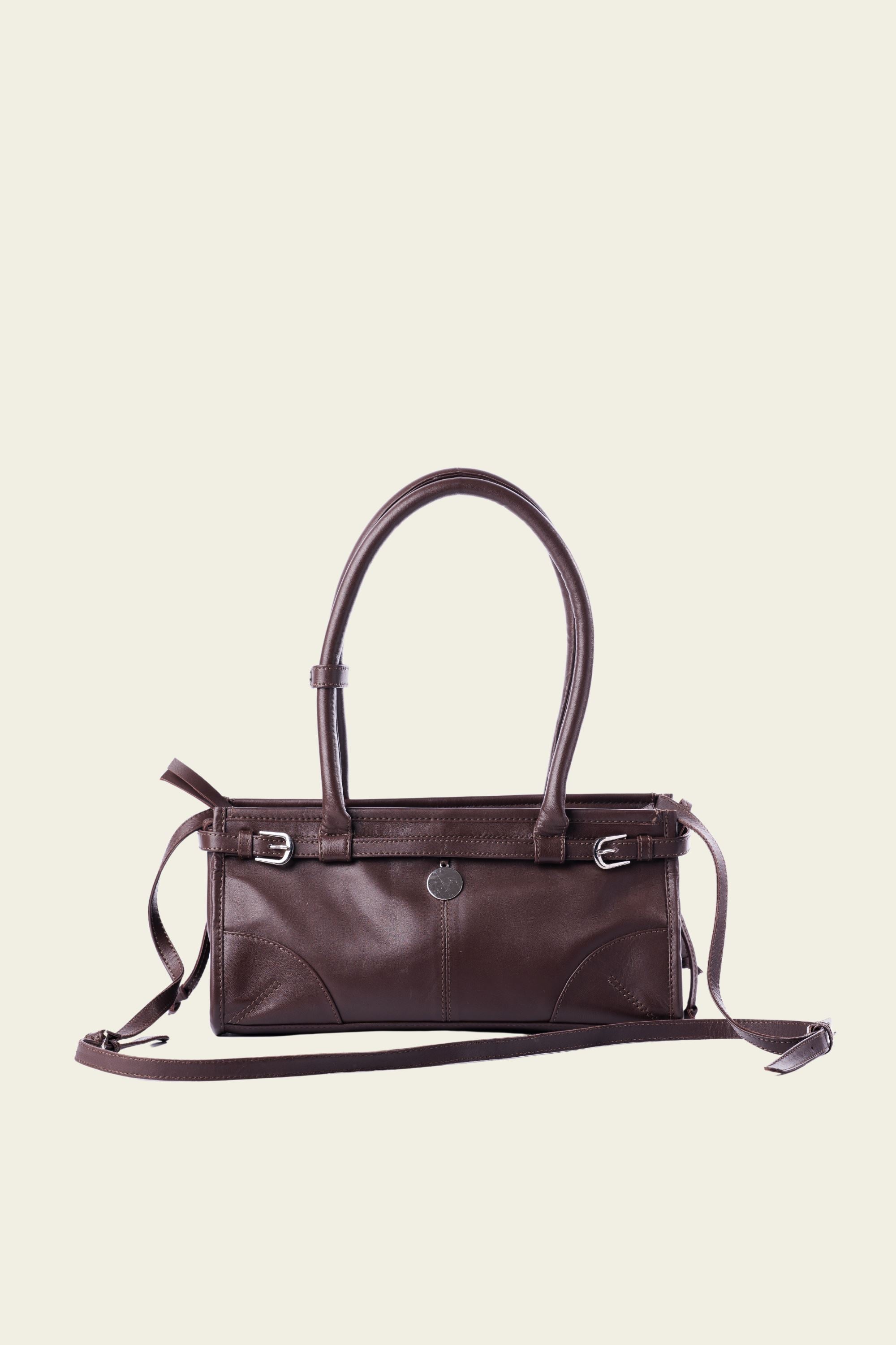 Benny Shoulder Bag in Chocolate Brown