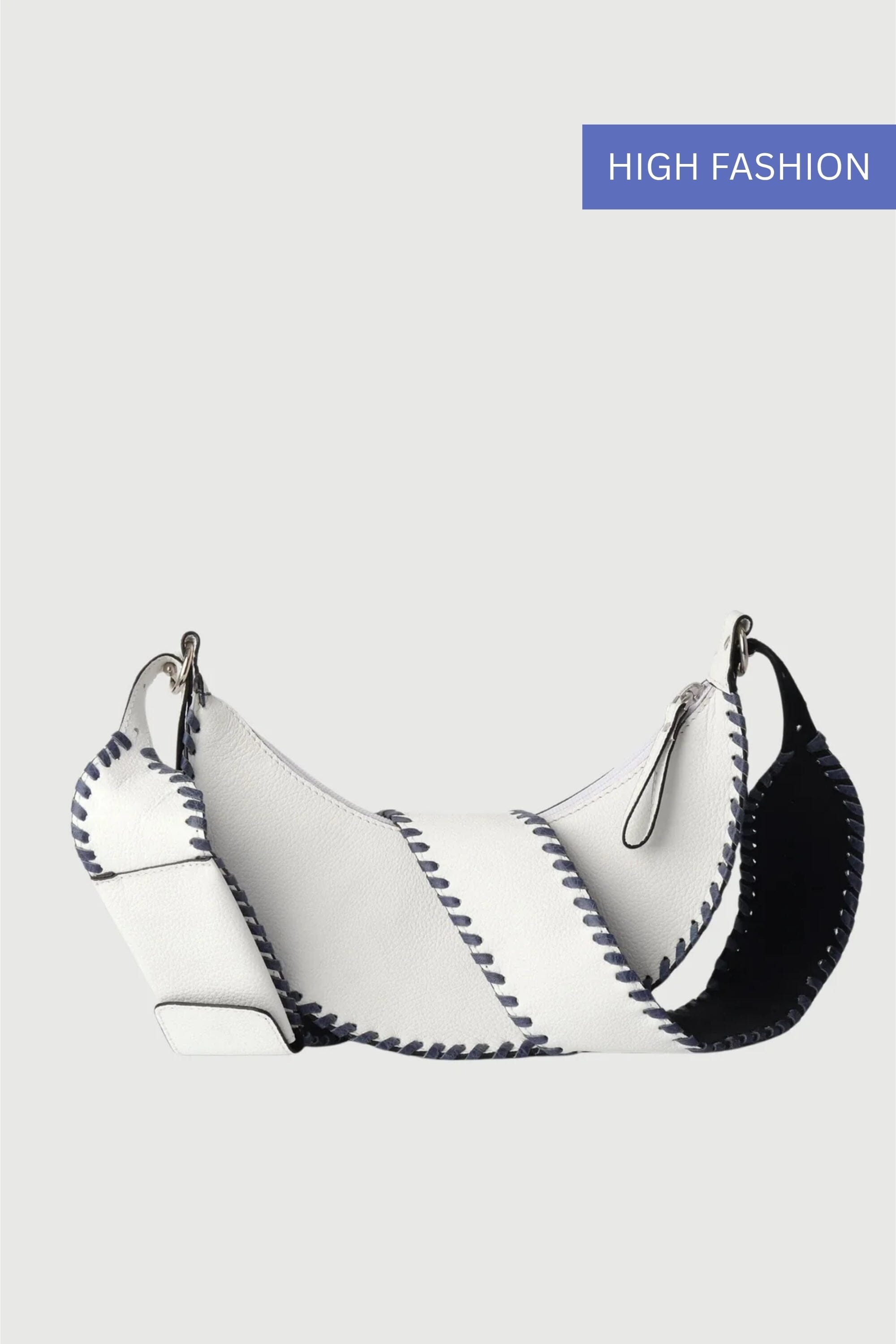 Selena - White and Blue Whipstitch