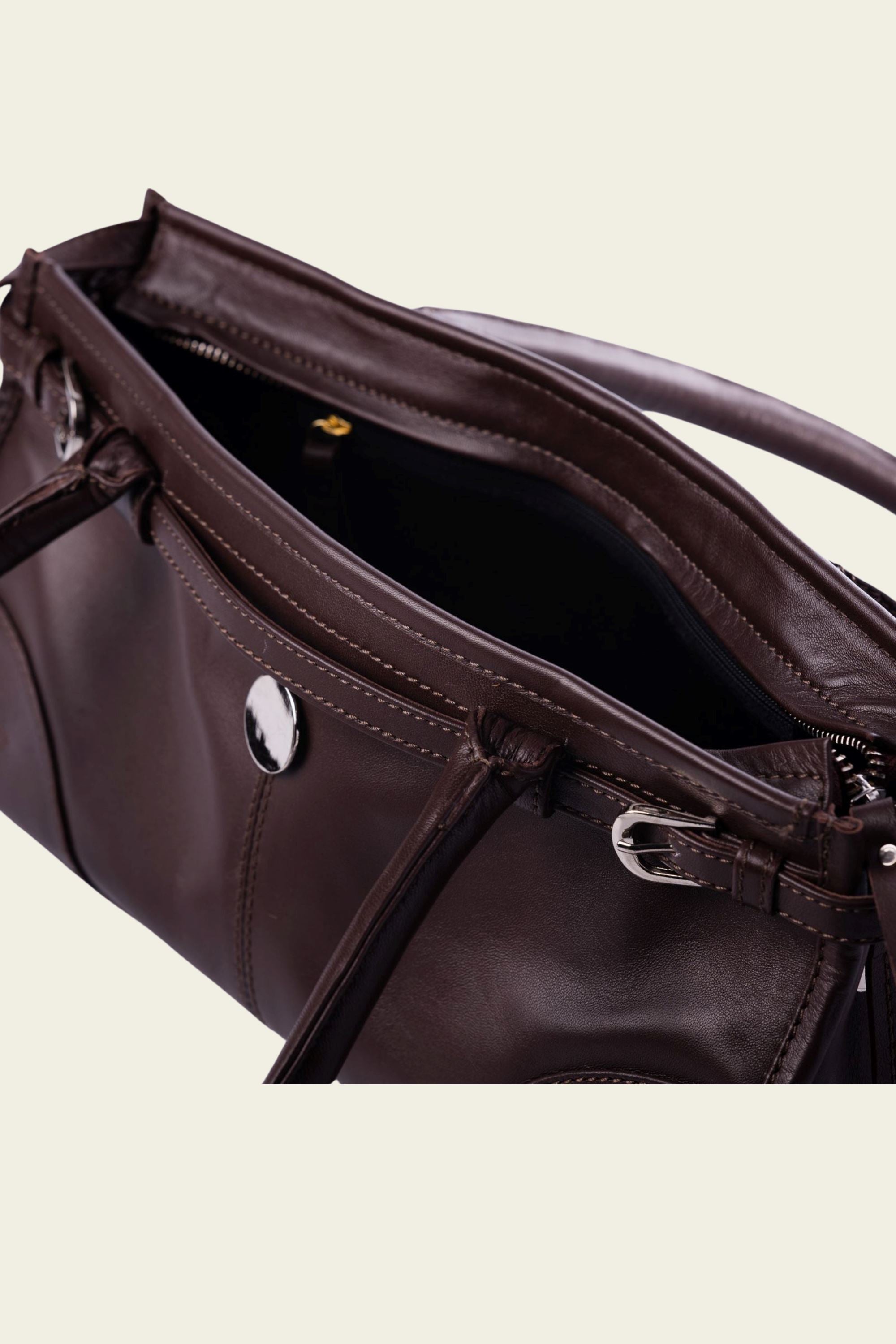 Benny Shoulder Bag in Chocolate Brown