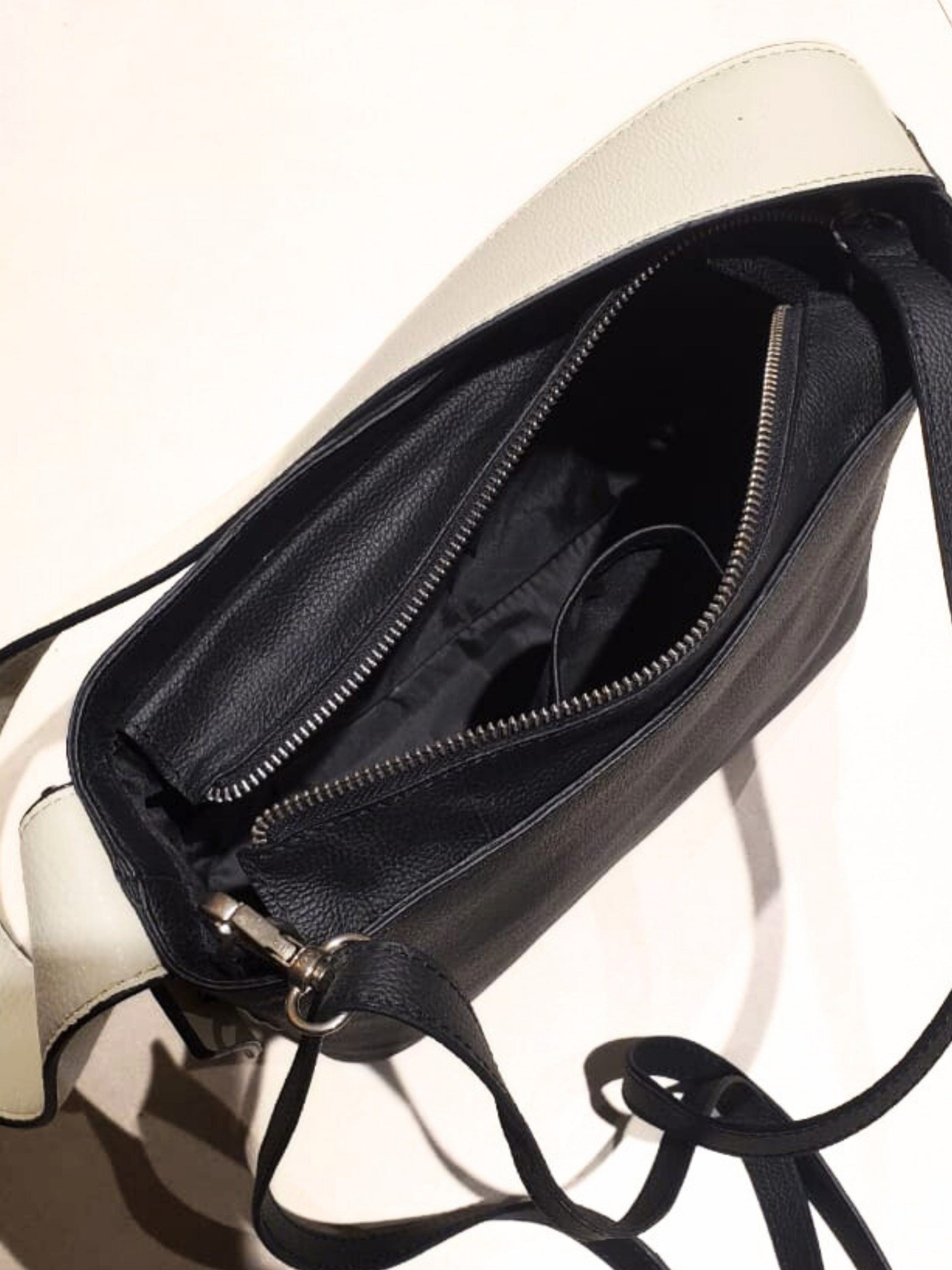 Eva Shoulder Bag in Black & White