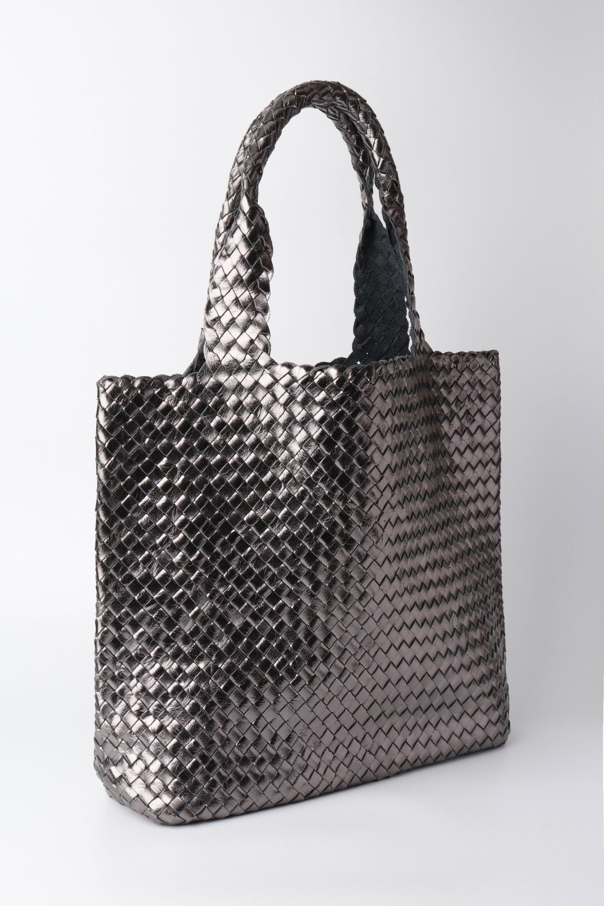 Joie Woven Tote in Slate Gray