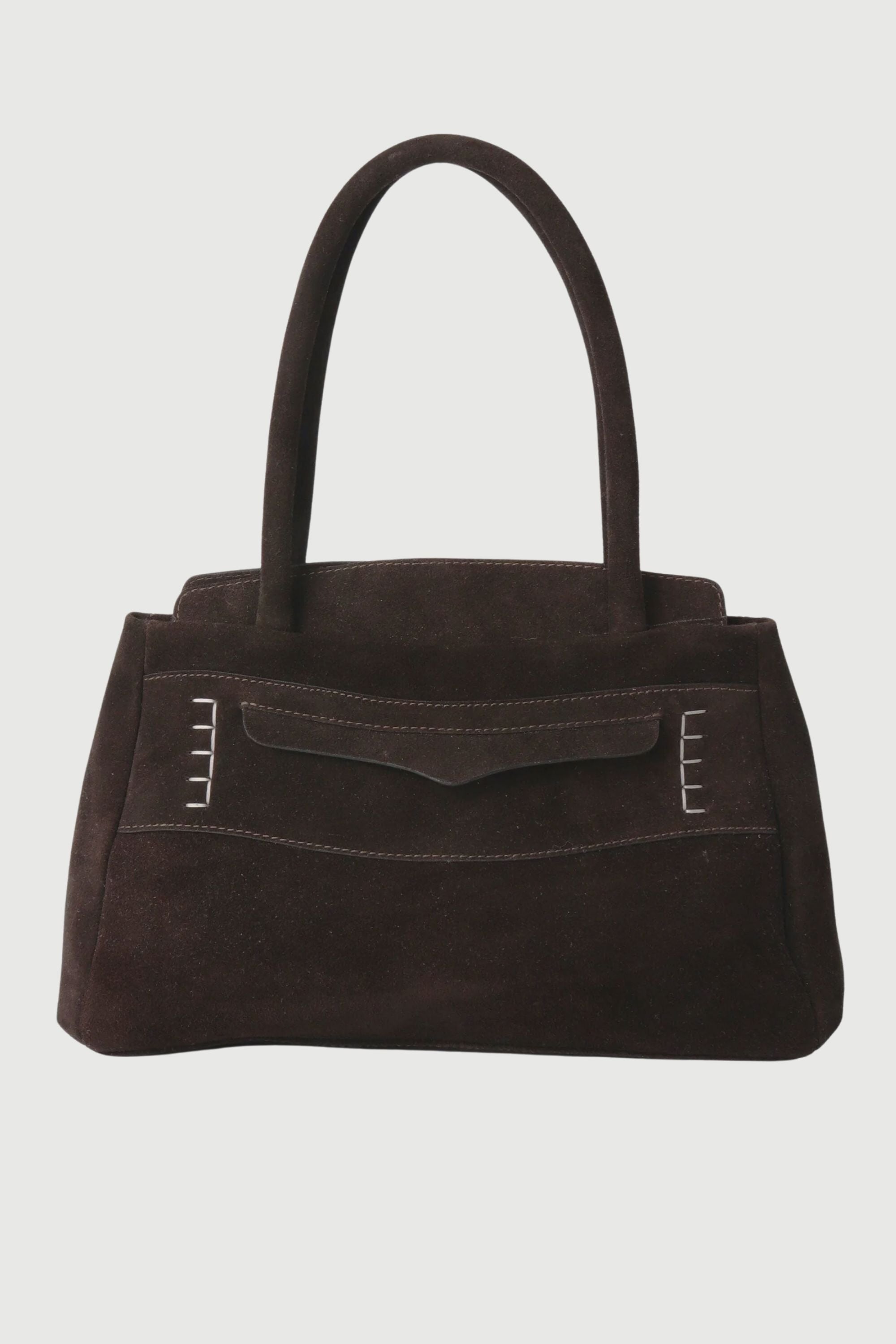 Penny Carryall in Brown Suede