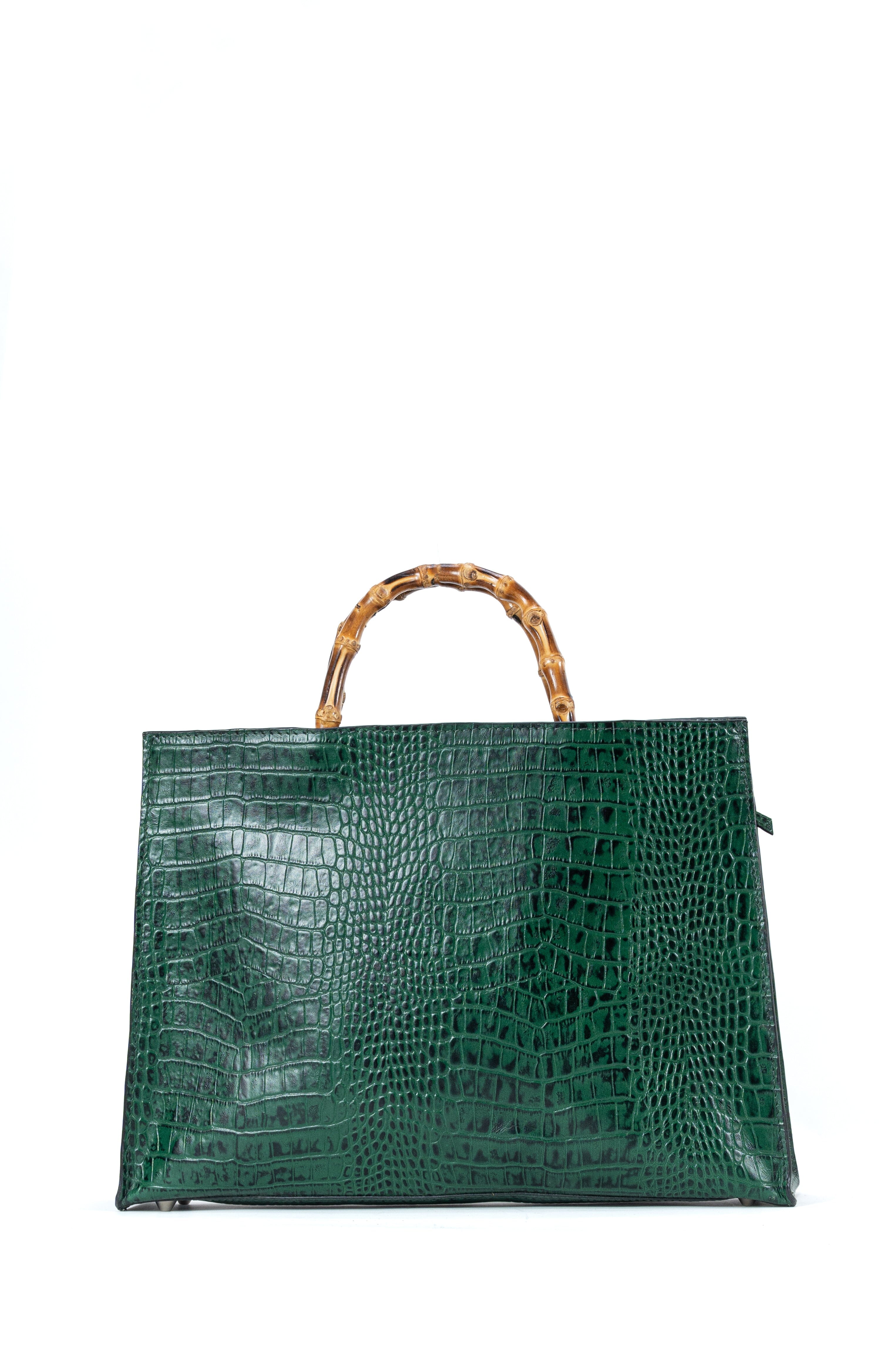 Bamboo Tote Forest Green