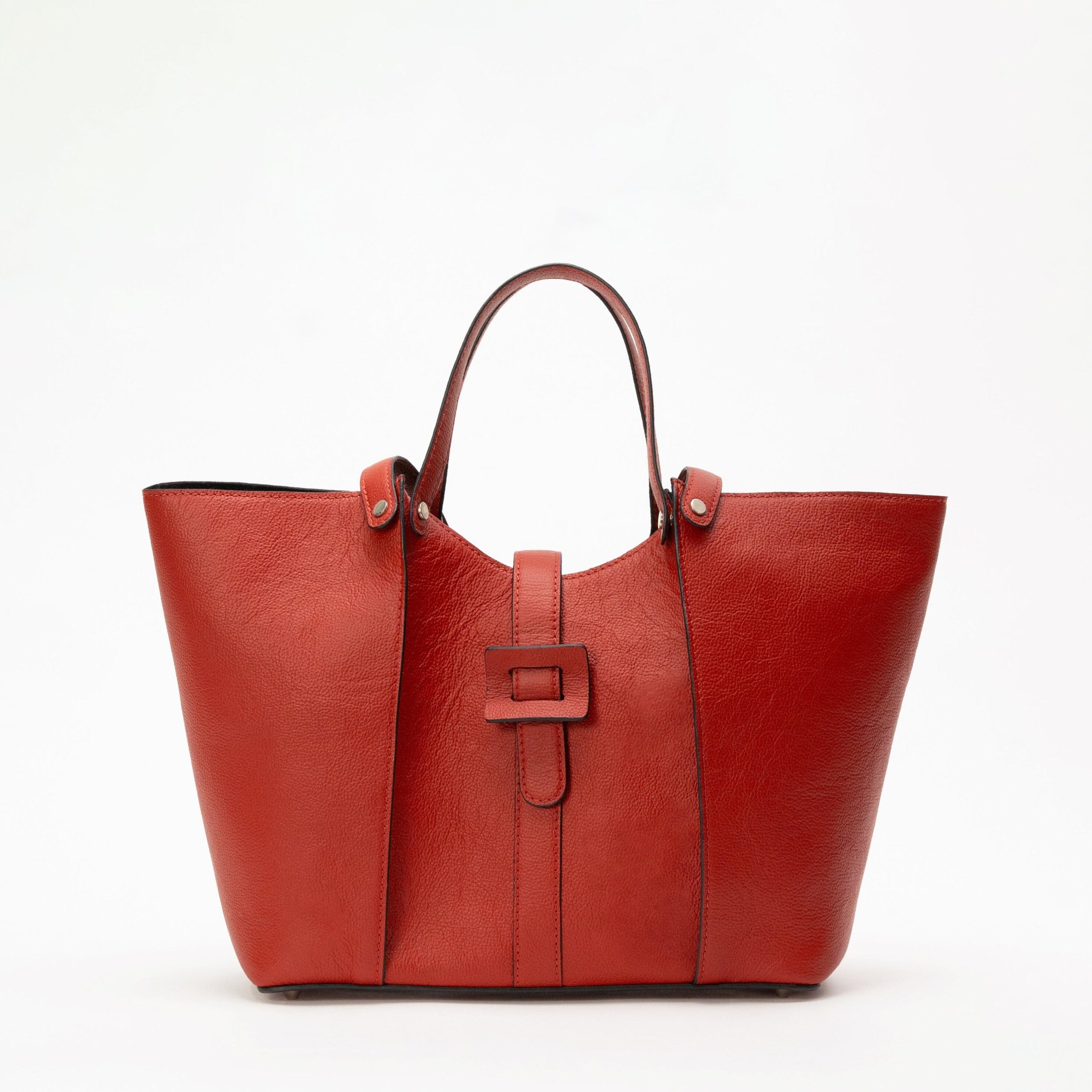 Madison Tote in Scarlet Red