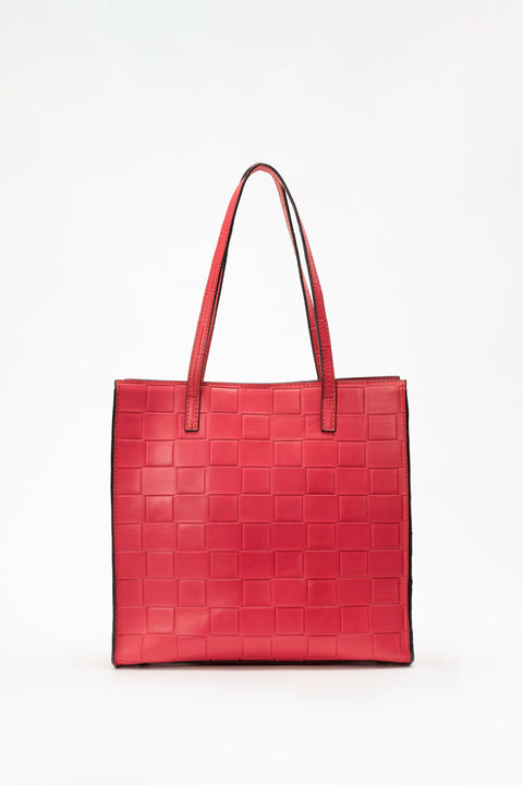 Eli Tote in Pink Checkered
