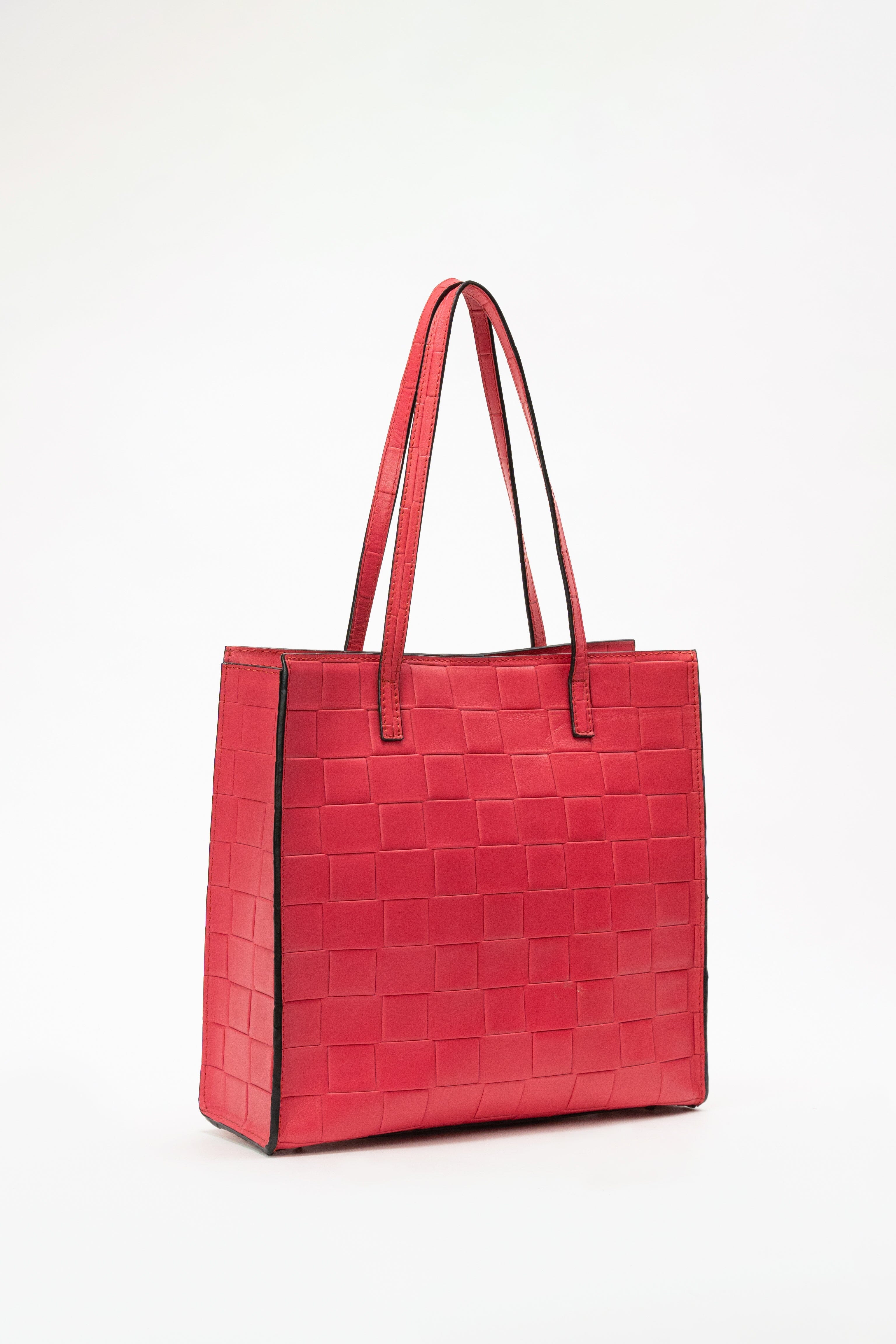Eli Tote in Pink Checkered